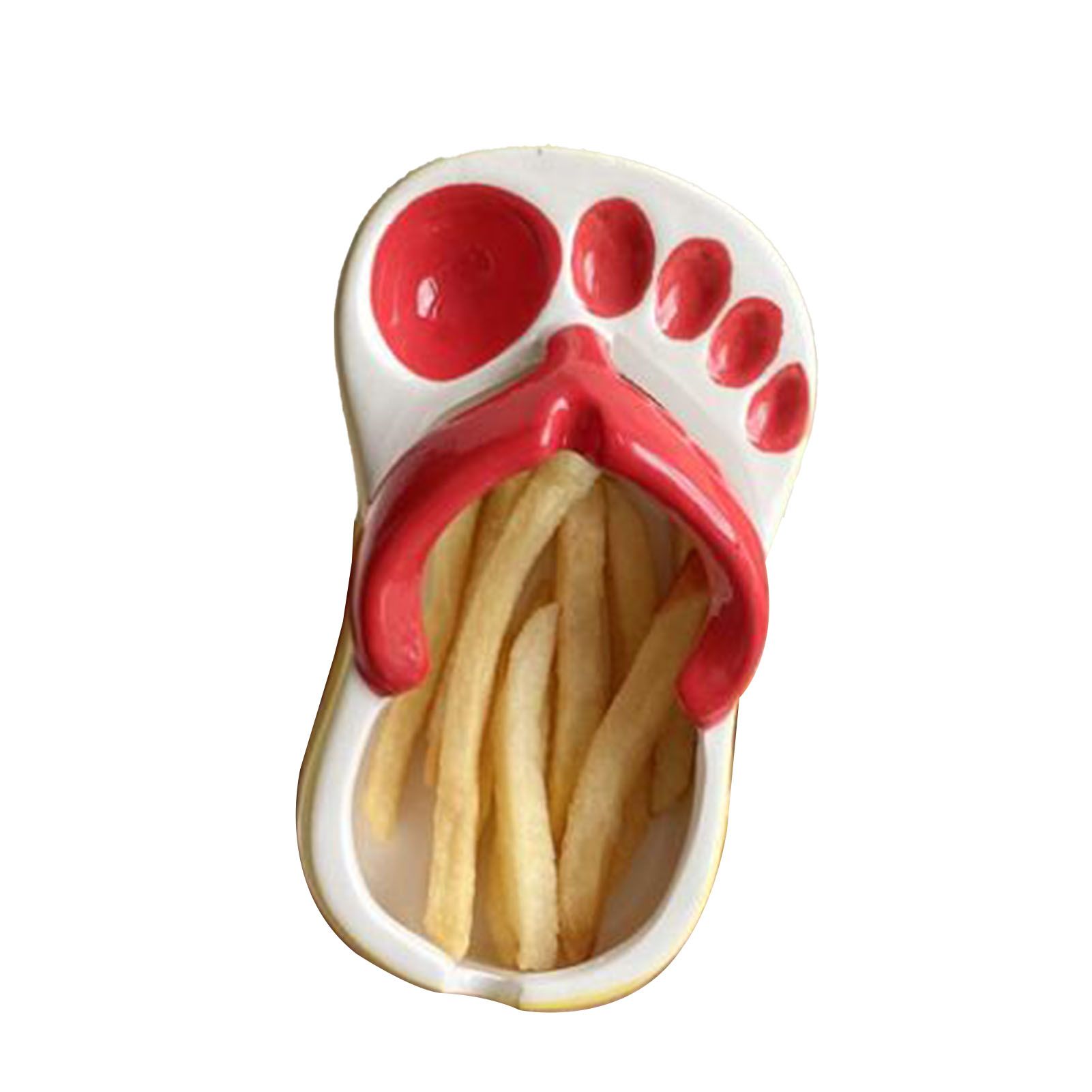 Ceramic French Fries Dish Cute Flip Flops French Fries Plate Cute Ceramic Bowl