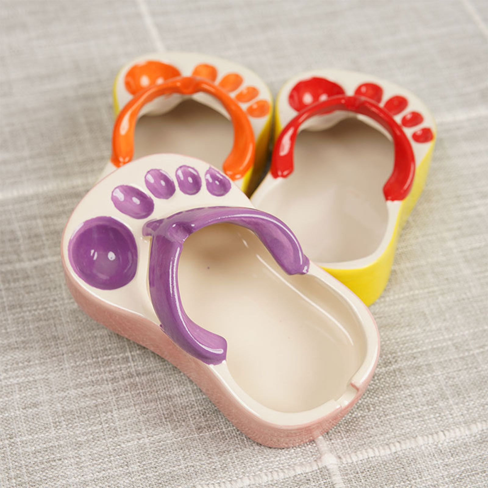 Ceramic French Fries Dish Cute Flip Flops French Fries Plate Cute Ceramic Bowl view 12