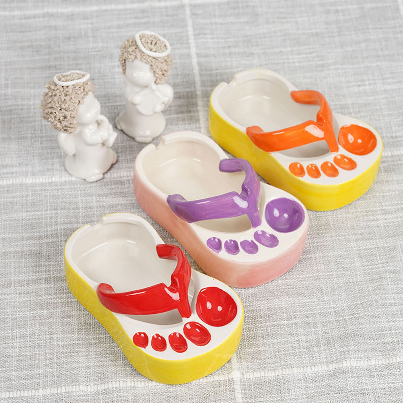 Ceramic French Fries Dish Cute Flip Flops French Fries Plate Cute Ceramic Bowl view 5
