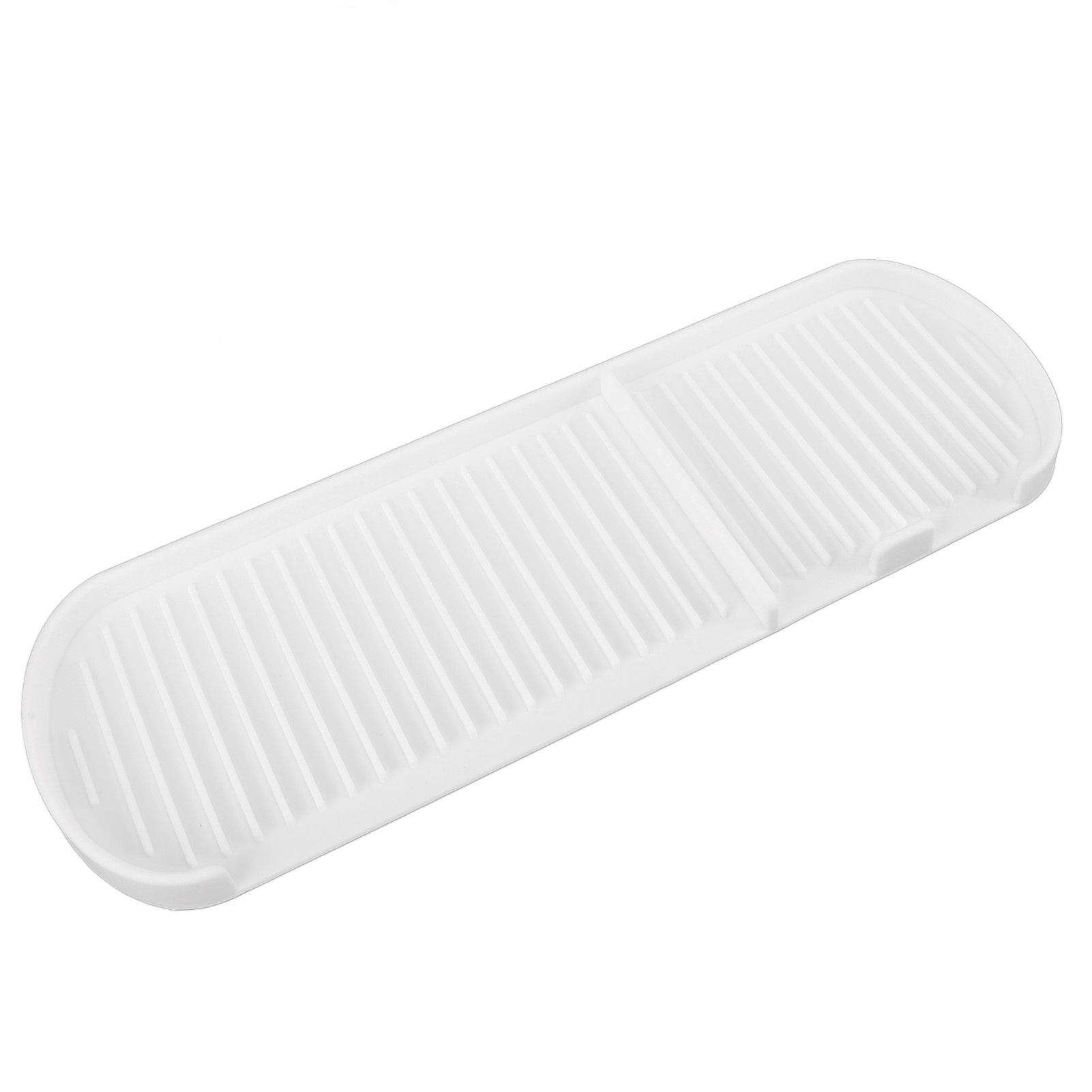 Counter Silicone Drainage Tray Food Grade Skid Resistance Frosted Bottom view 6