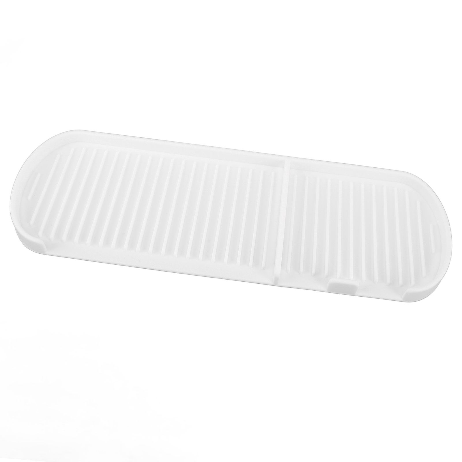 Counter Silicone Drainage Tray Food Grade Skid Resistance Frosted Bottom view 7
