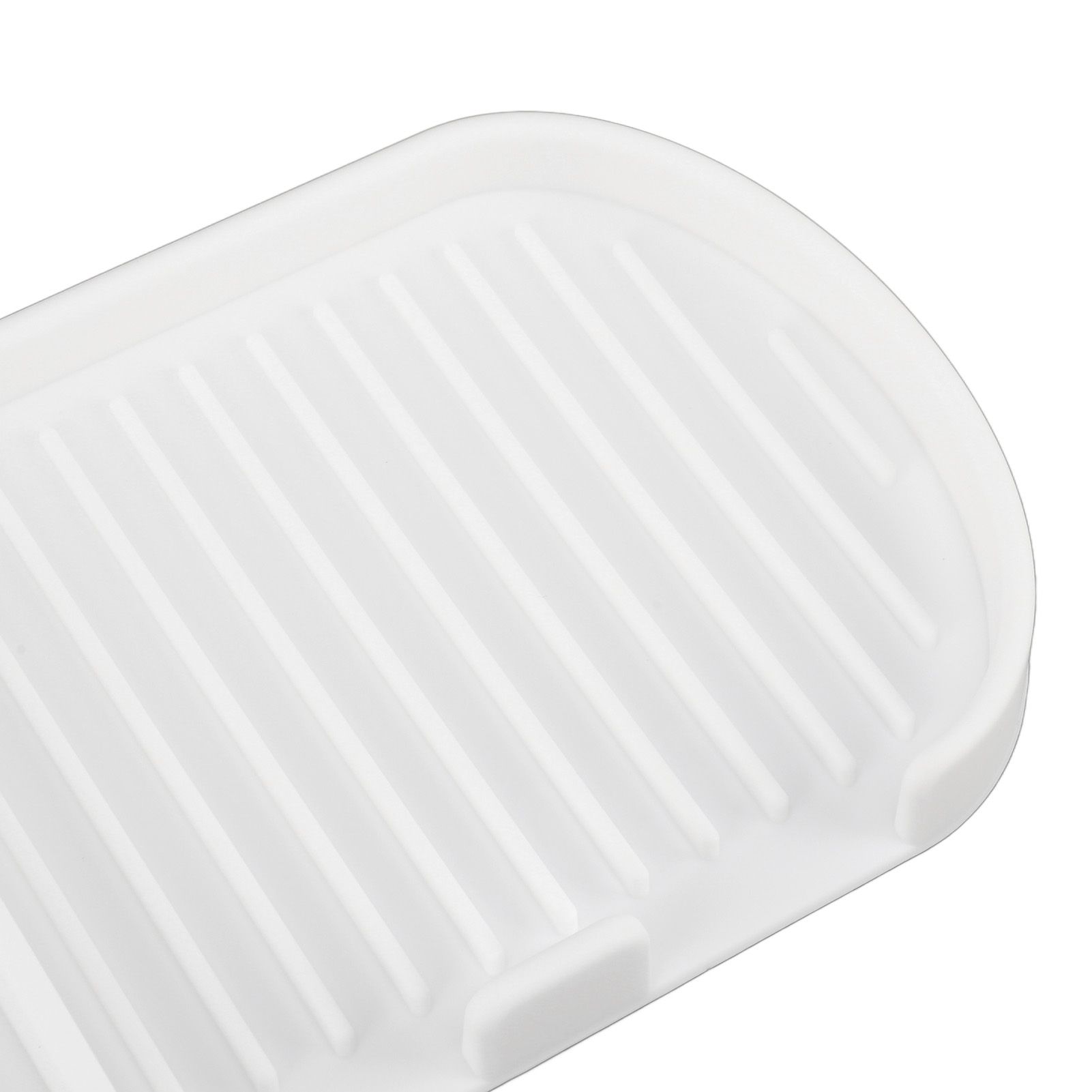 Counter Silicone Drainage Tray Food Grade Skid Resistance Frosted Bottom view 13