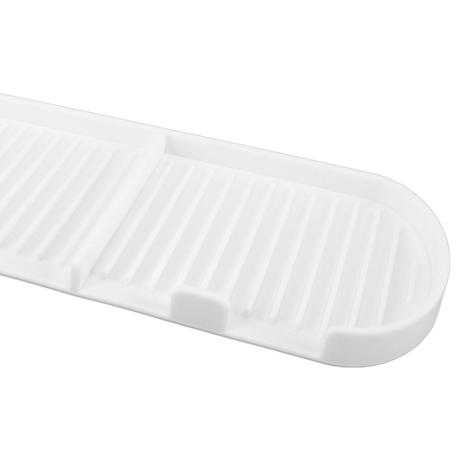 Counter Silicone Drainage Tray Food Grade Skid Resistance Frosted Bottom view 14