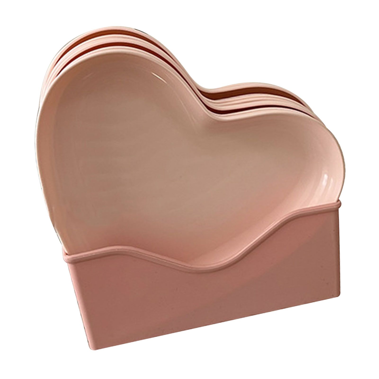 Serving Platter Heart Shape Dinner Plate Plastic Easy to Clean Versatile view 3
