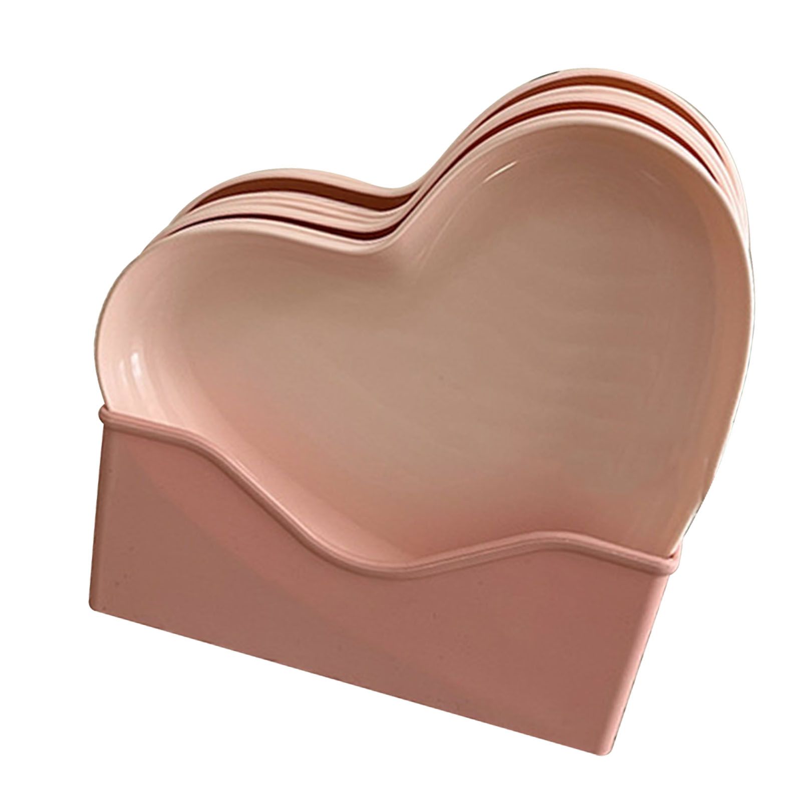 Serving Platter Heart Shape Dinner Plate Plastic Easy to Clean Versatile view 6