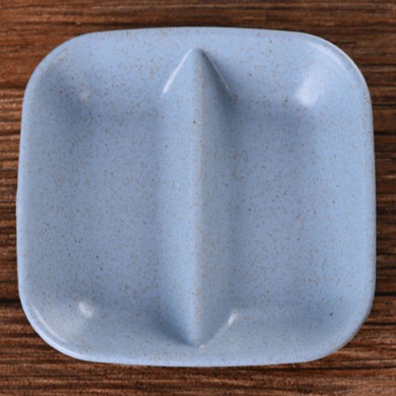 Dipping Bowl Wheat Straw Divided Compact Practical Dip Sauce Dish for Home view 5