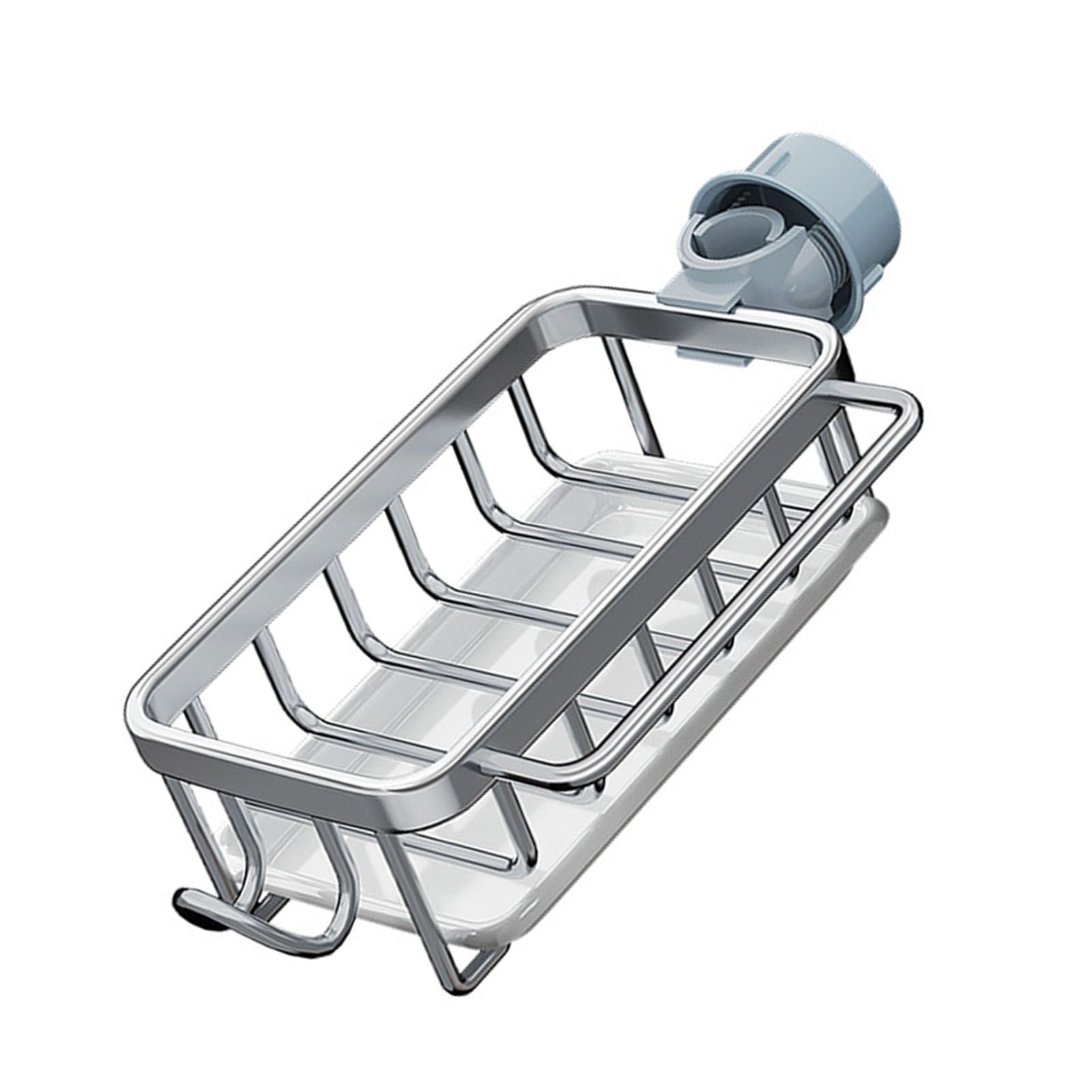 Kitchen Faucet Organizer Multifunctional Rustproof Sponge Dish Soap Brush Sink view 2