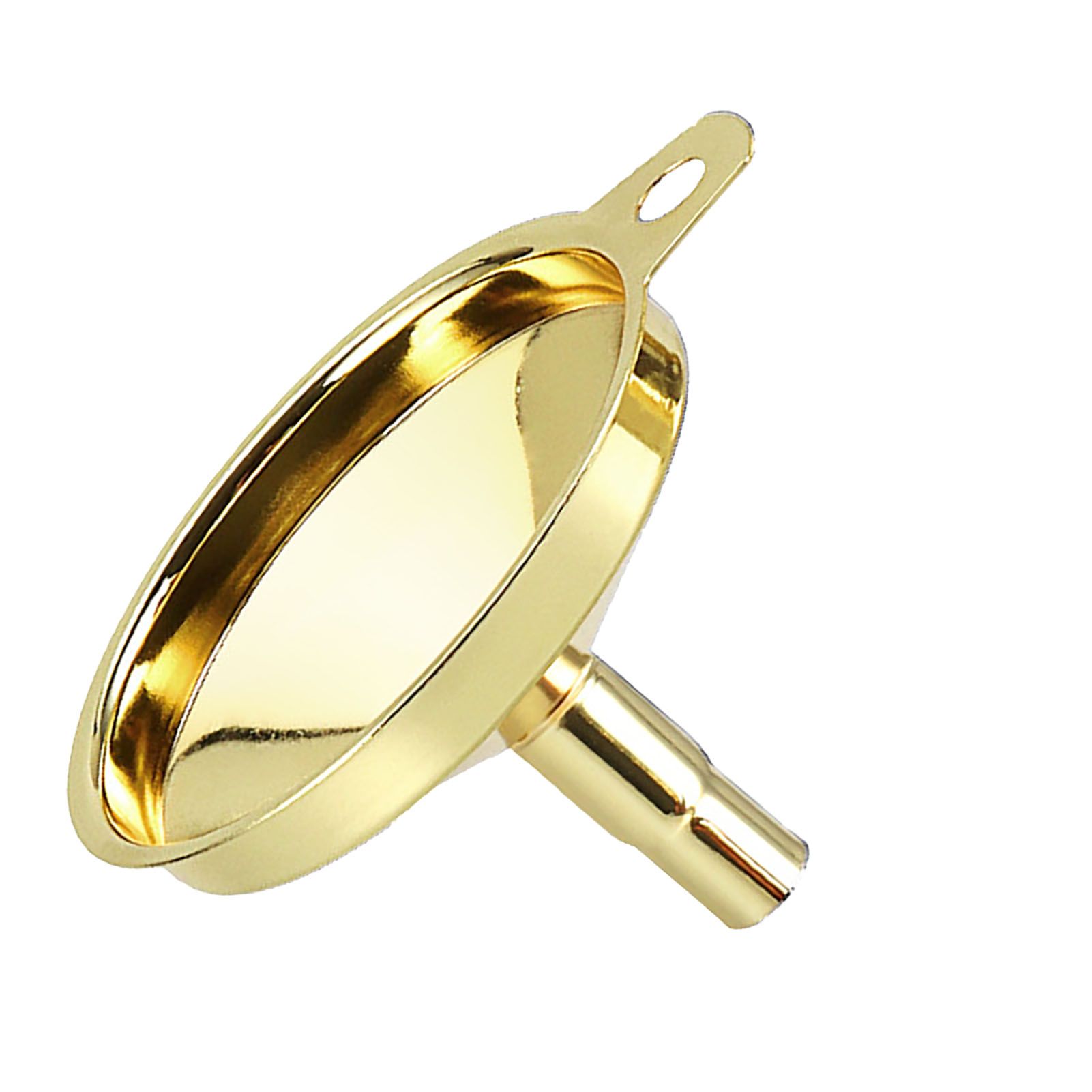 Kitchen Funnel 304 Stainless Steel Gold Plated Taper Mirror Polishing Oil Wine view 2