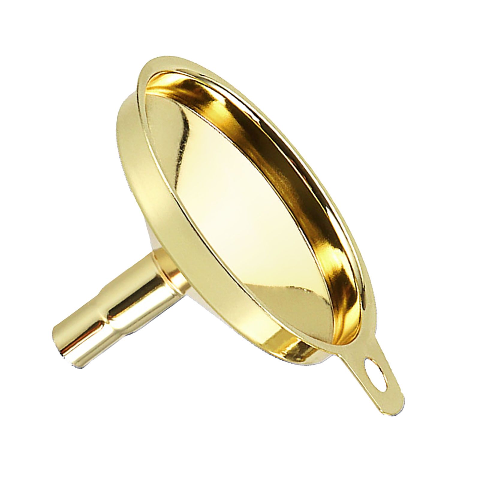 Kitchen Funnel 304 Stainless Steel Gold Plated Taper Mirror Polishing Oil Wine view 3