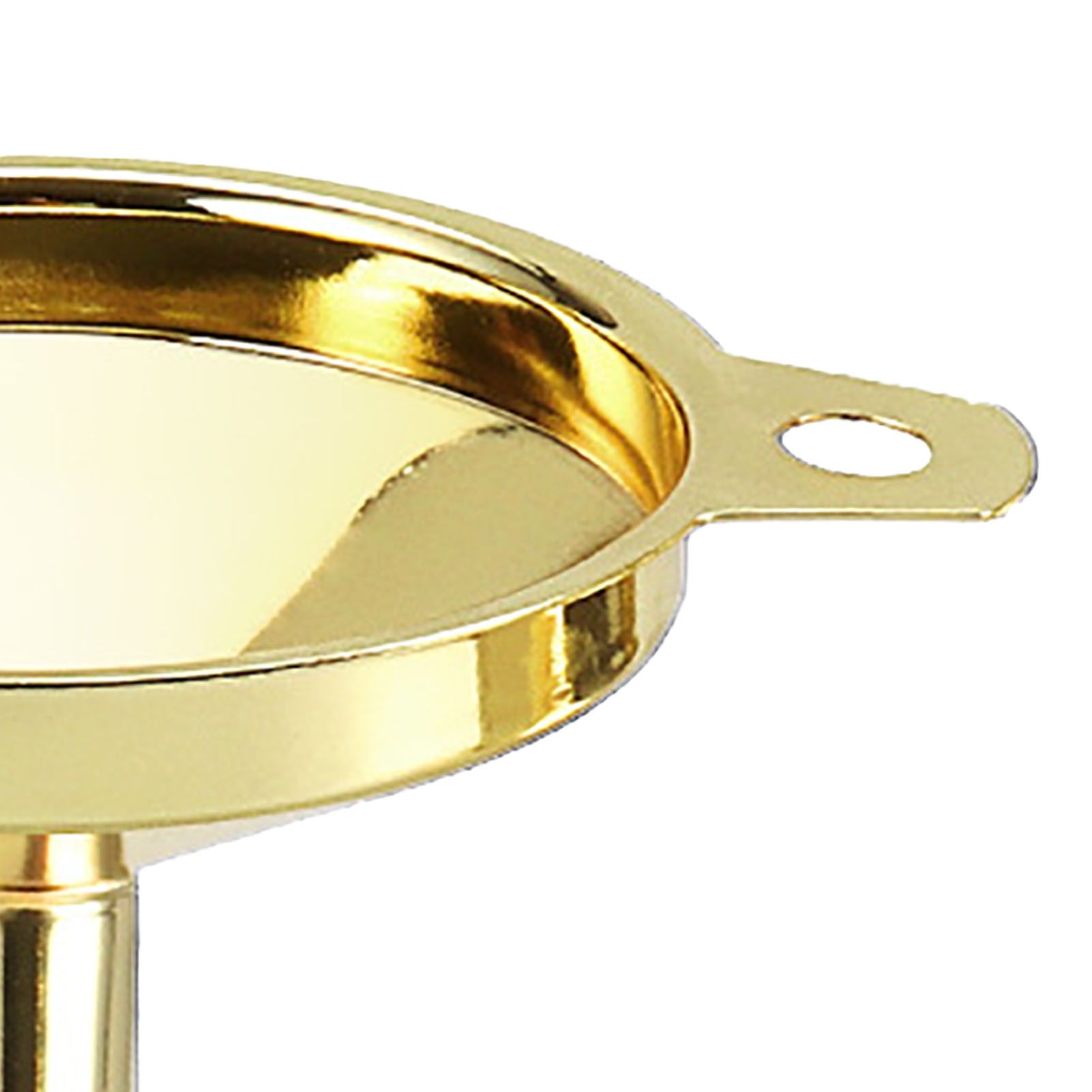 Kitchen Funnel 304 Stainless Steel Gold Plated Taper Mirror Polishing Oil Wine view 7