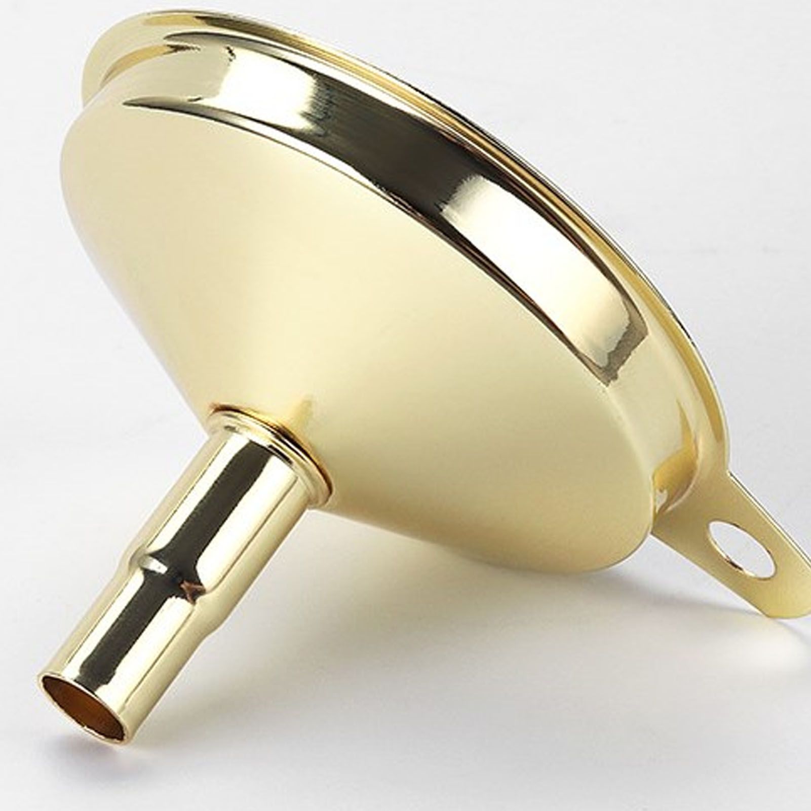 Kitchen Funnel 304 Stainless Steel Gold Plated Taper Mirror Polishing Oil Wine view 13