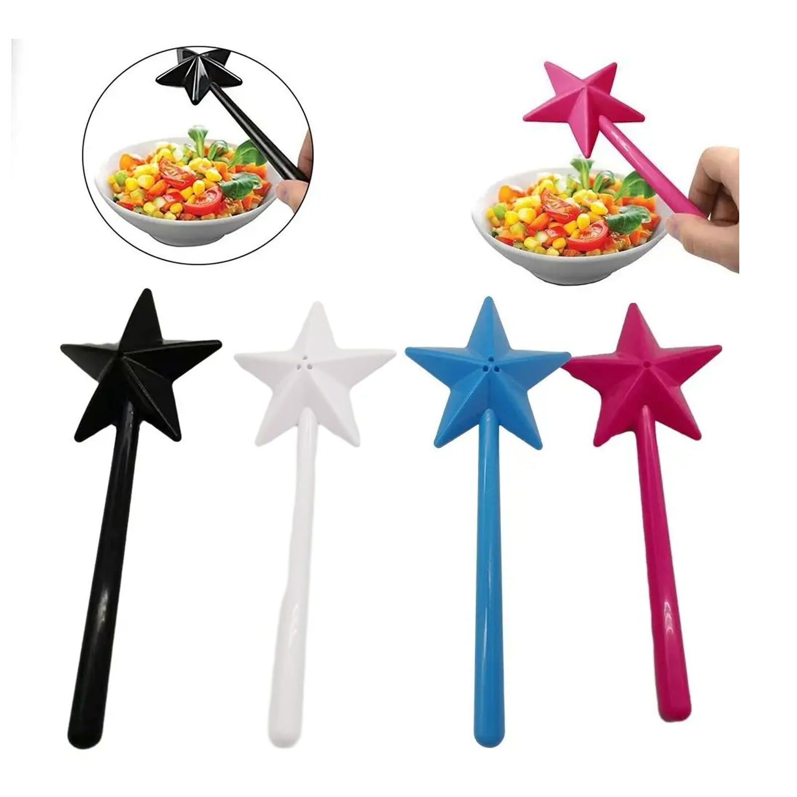 Salt and Pepper Shaker Wand ABS 3 Holes Refillable Spice Tool Seasoning Shaker view 11