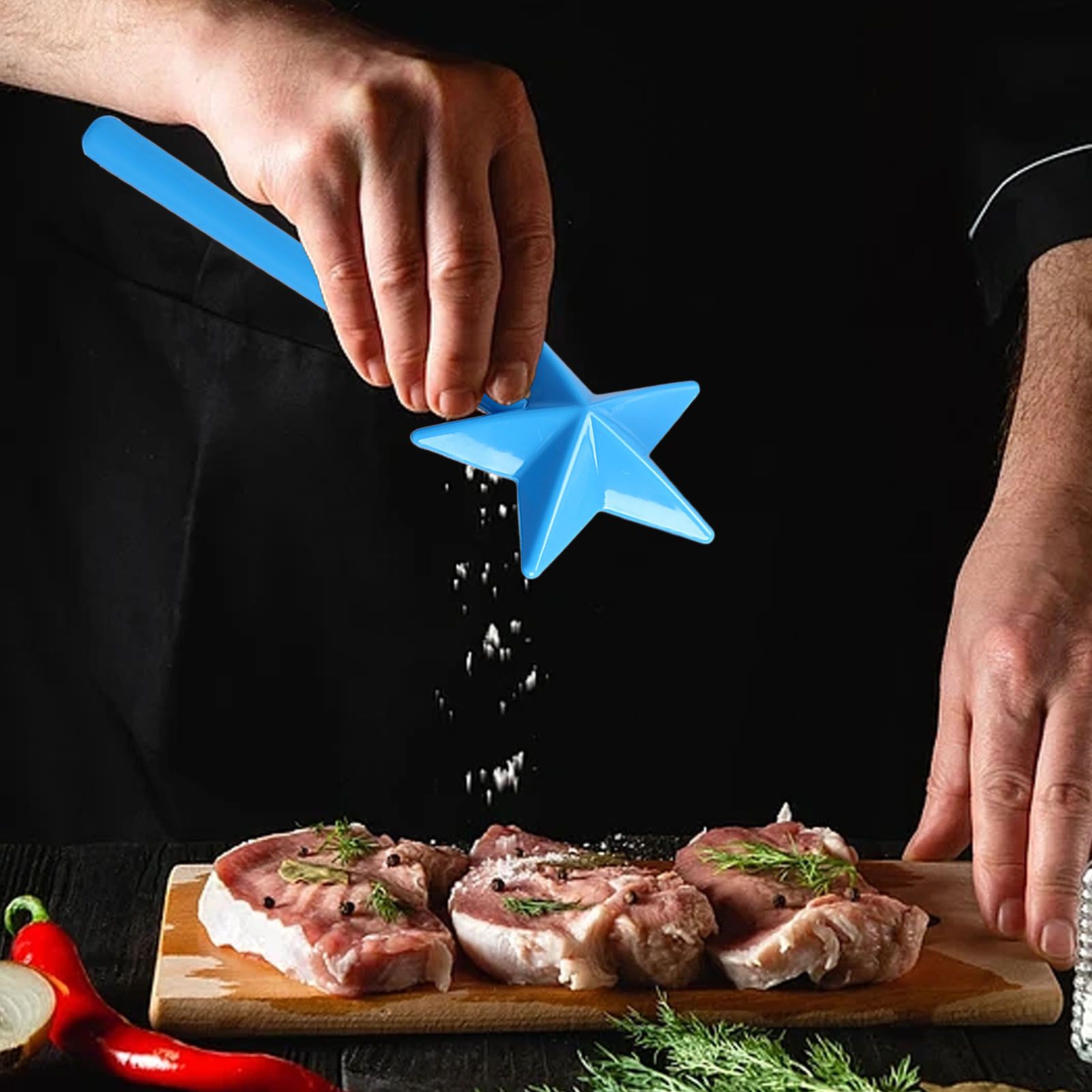 Salt and Pepper Shaker Wand ABS 3 Holes Refillable Spice Tool Seasoning Shaker view 12