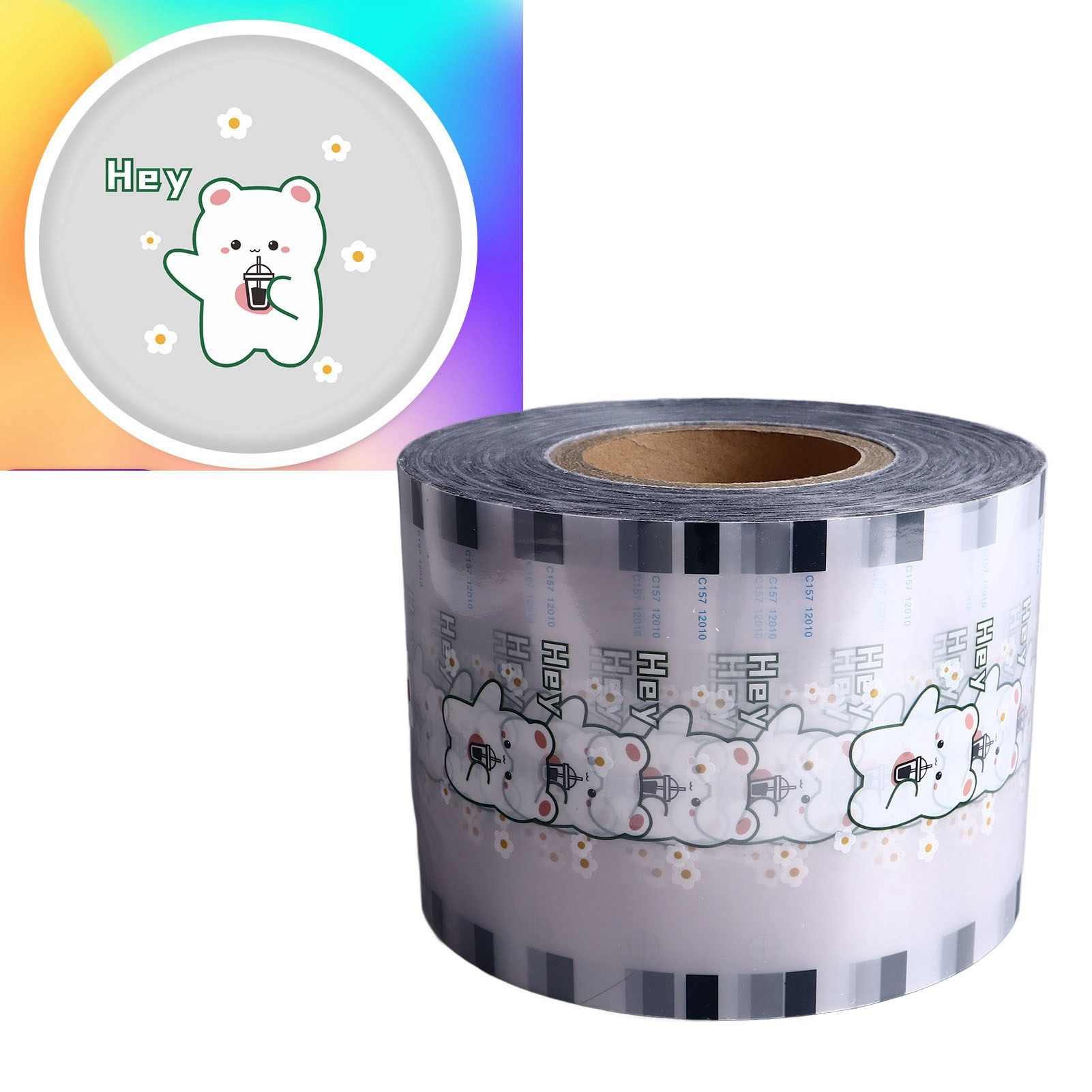 Cup Sealing Film Plastic Tea Cup Sealing Film Disposable Soybean Milk Sealing Film view 11