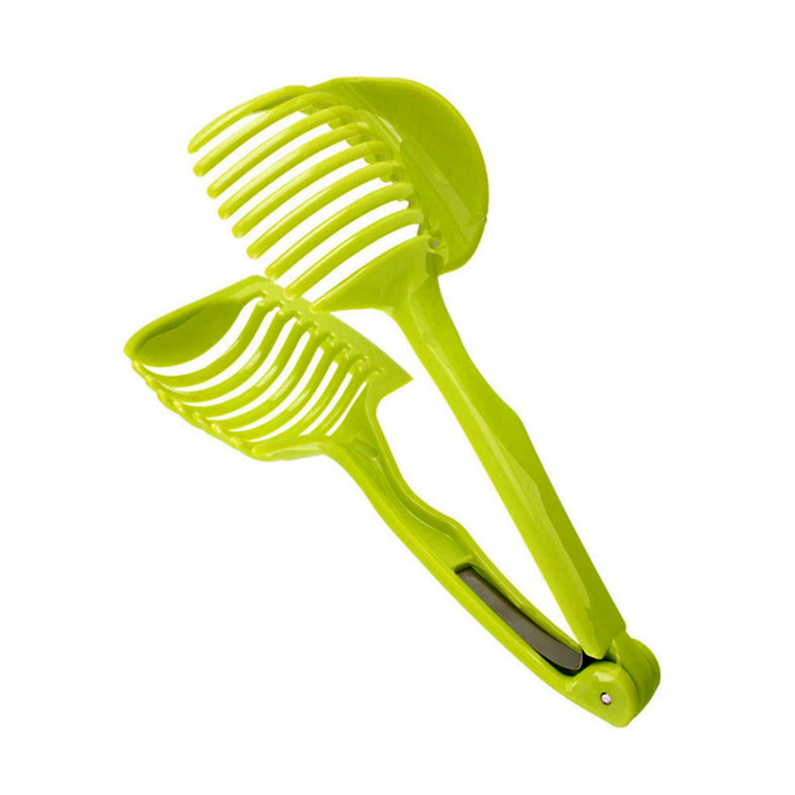 Tomato Slicing Holder ABS Multipurpose Handheld Round Fruit Tong Onion Holder view 2