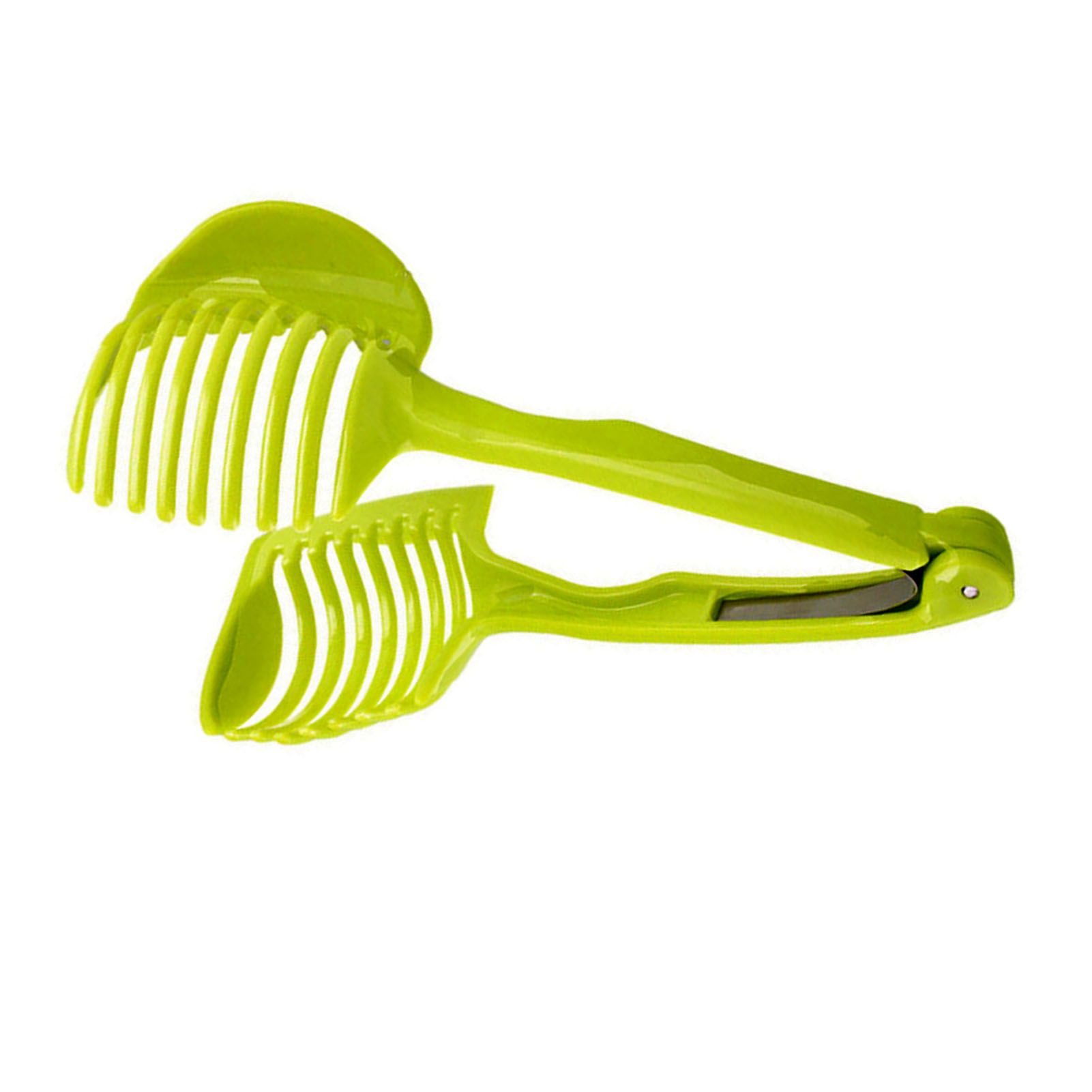 Tomato Slicing Holder ABS Multipurpose Handheld Round Fruit Tong Onion Holder view 3