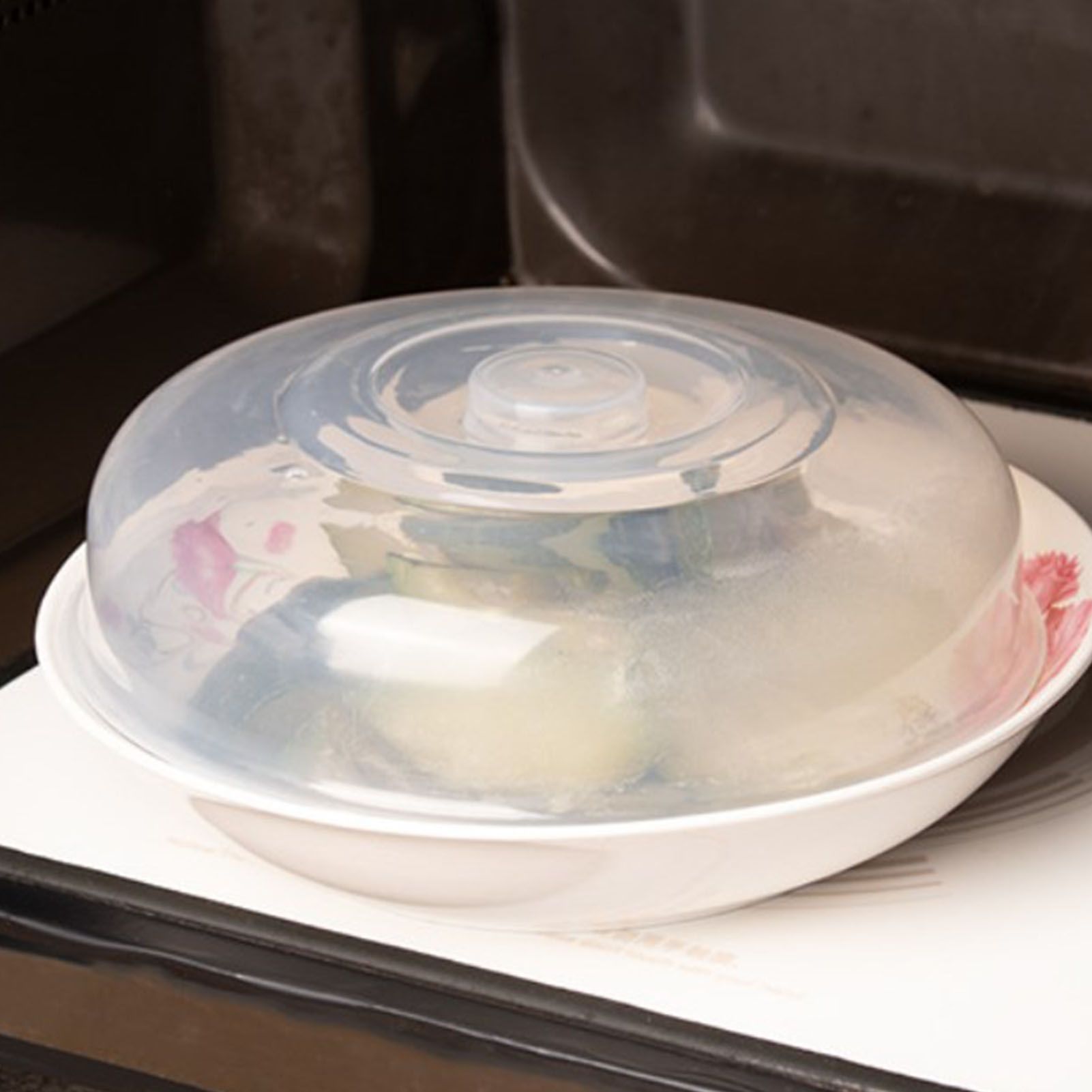 Microwave Safe Cover Dish Lid Plate Lid for Heating Food Heat Resistant view 12