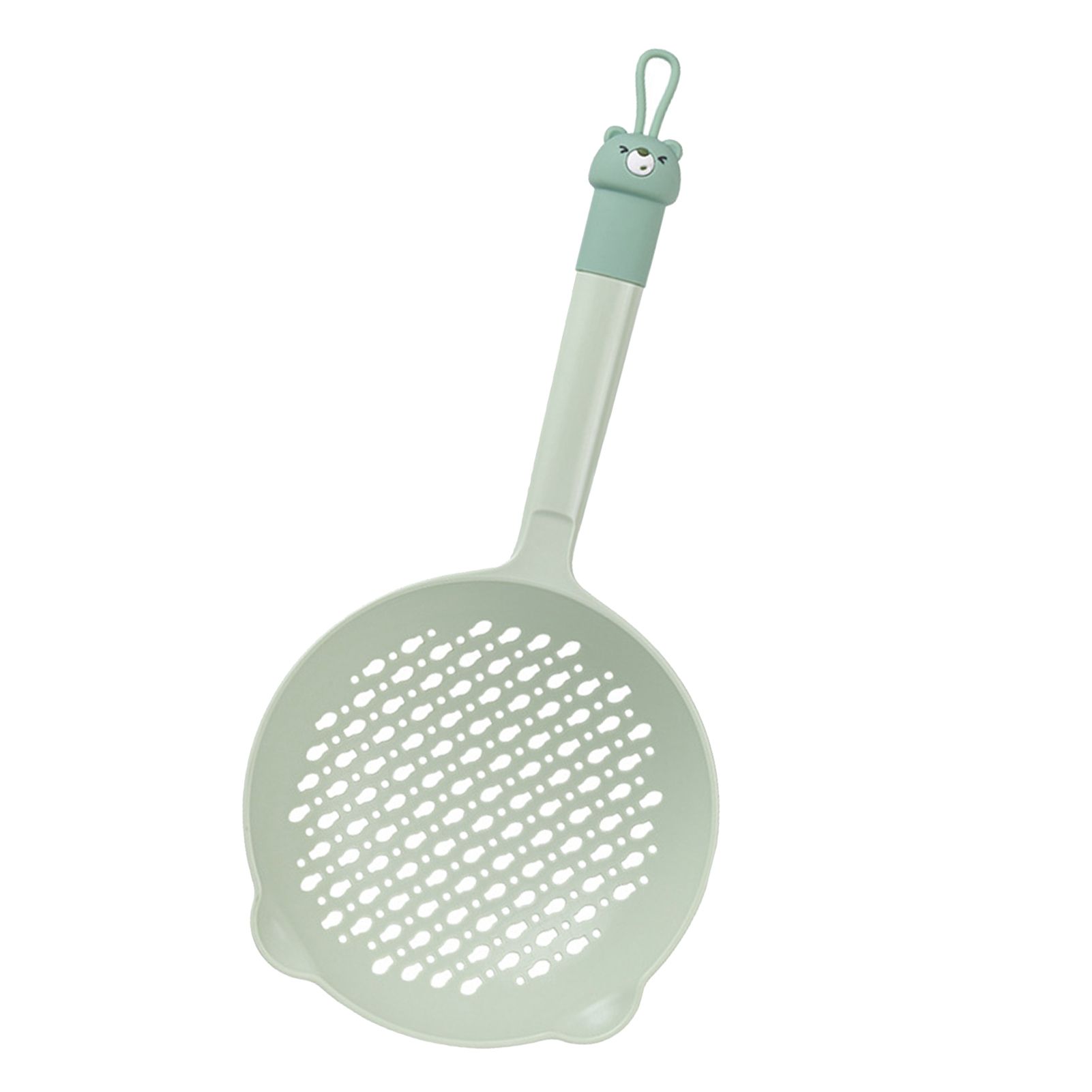 Ladle Fine Mesh Strainer Durable Nylon PVC Handle Heat Resistant Large view 4