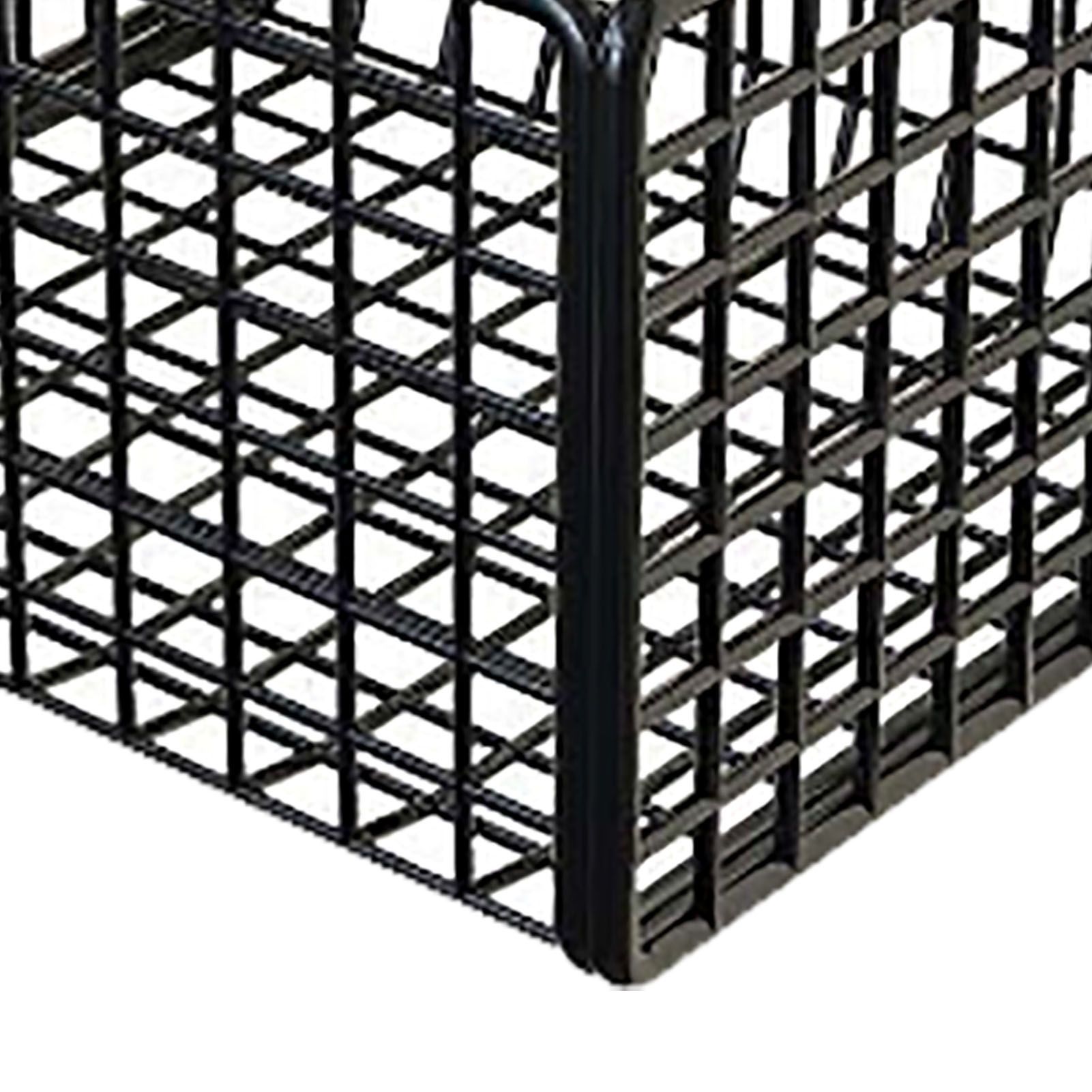 Wall Mounted Storage Basket No Drilling Adhesive Metal Wire Hanging Basket for view 7