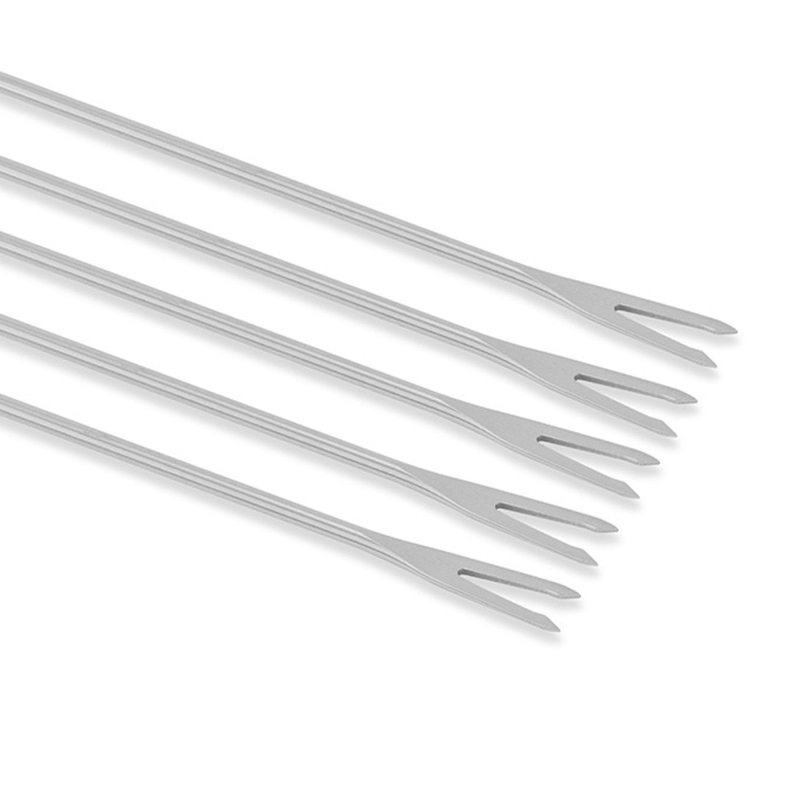 6pcs Stainless Steel Fondue Forks Cheese Fondue Sticks Smore Sticks with view 7