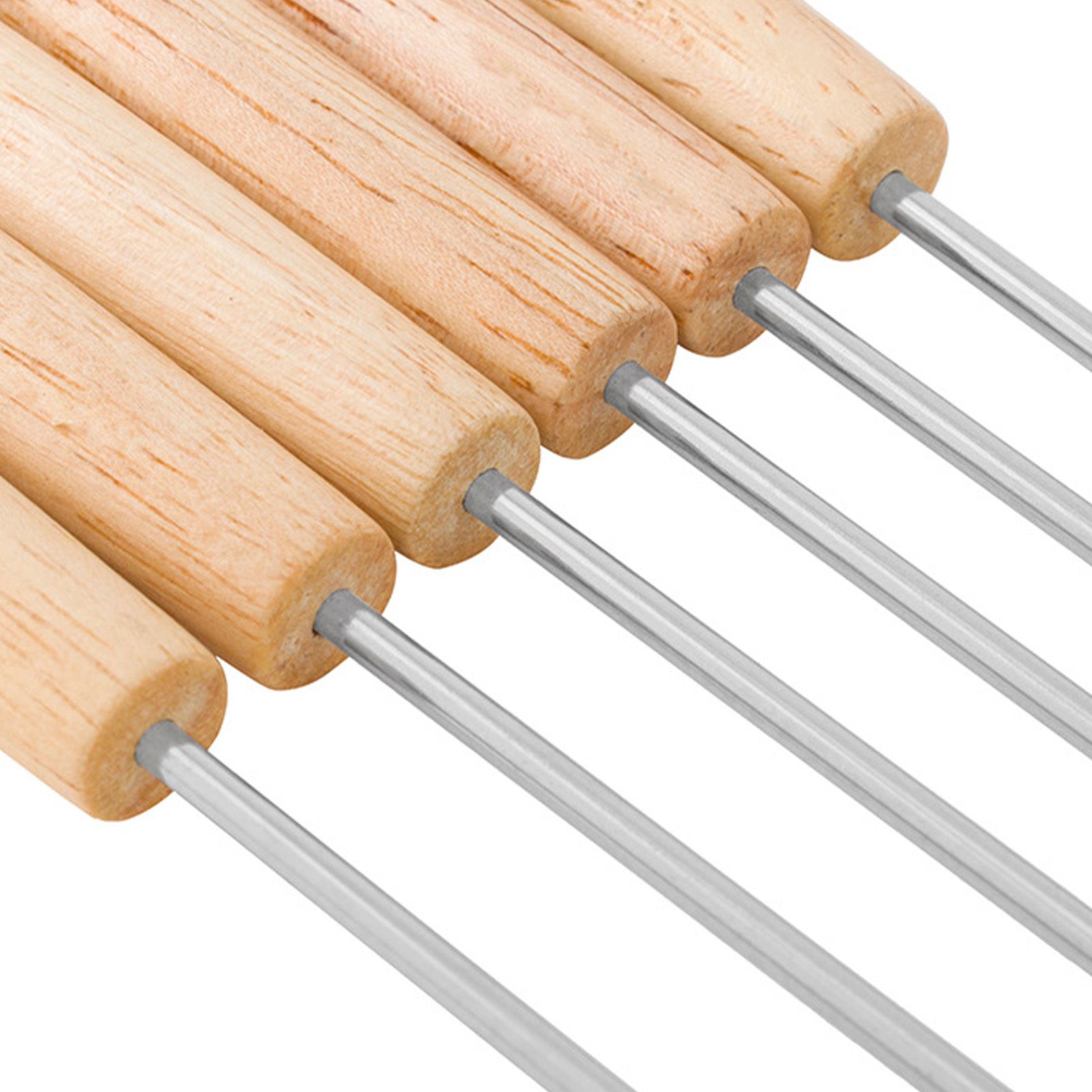6pcs Stainless Steel Fondue Forks Cheese Fondue Sticks Smore Sticks with view 9
