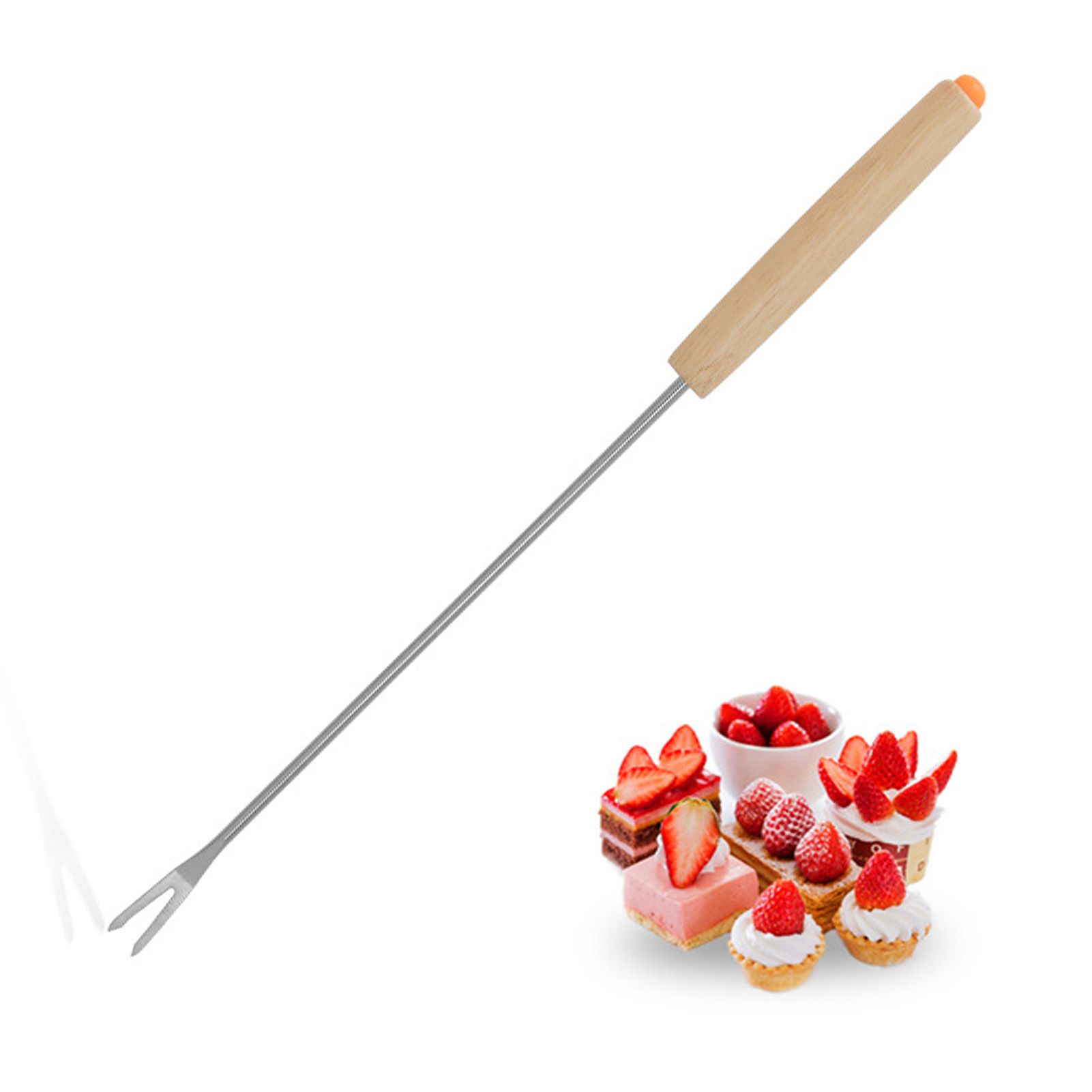 6pcs Stainless Steel Fondue Forks Cheese Fondue Sticks Smore Sticks with view 11