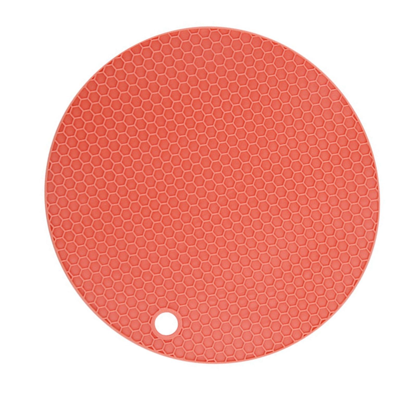 Heat Resistant Mat Silicone Slip Proof Round 17cm Heat Insulation Pad for view 4