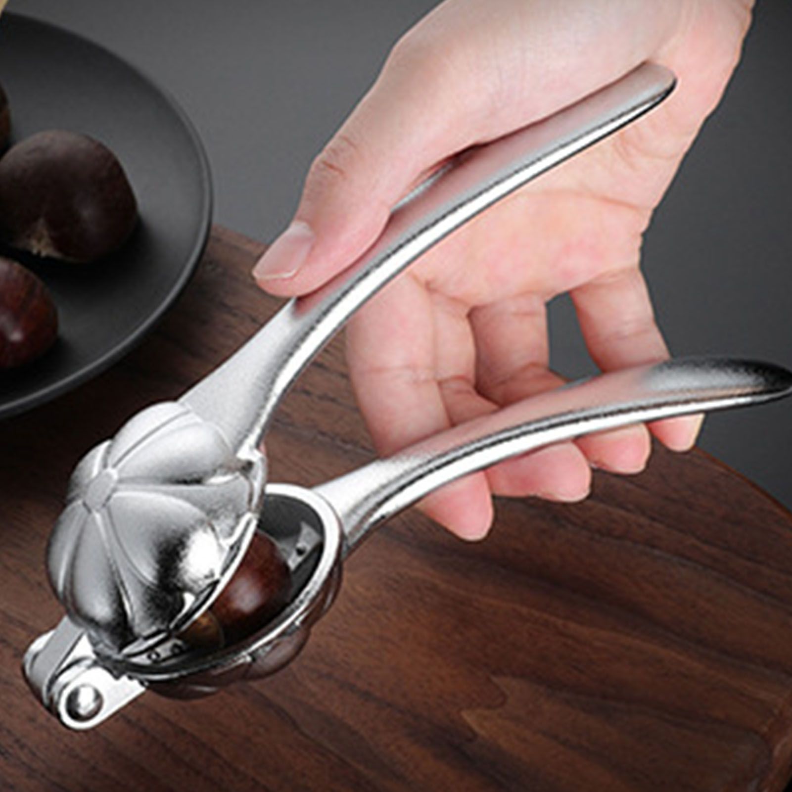 Chestnut Clip Peeler Nut Cracker Aluminum Alloy Multifunctional Labor Saving view 11