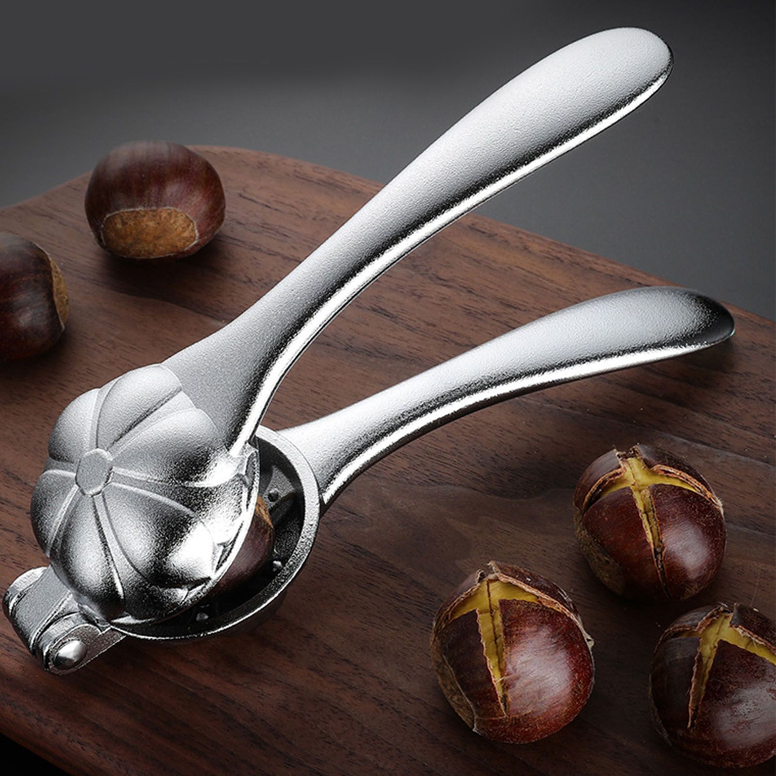Chestnut Clip Peeler Nut Cracker Aluminum Alloy Multifunctional Labor Saving view 12