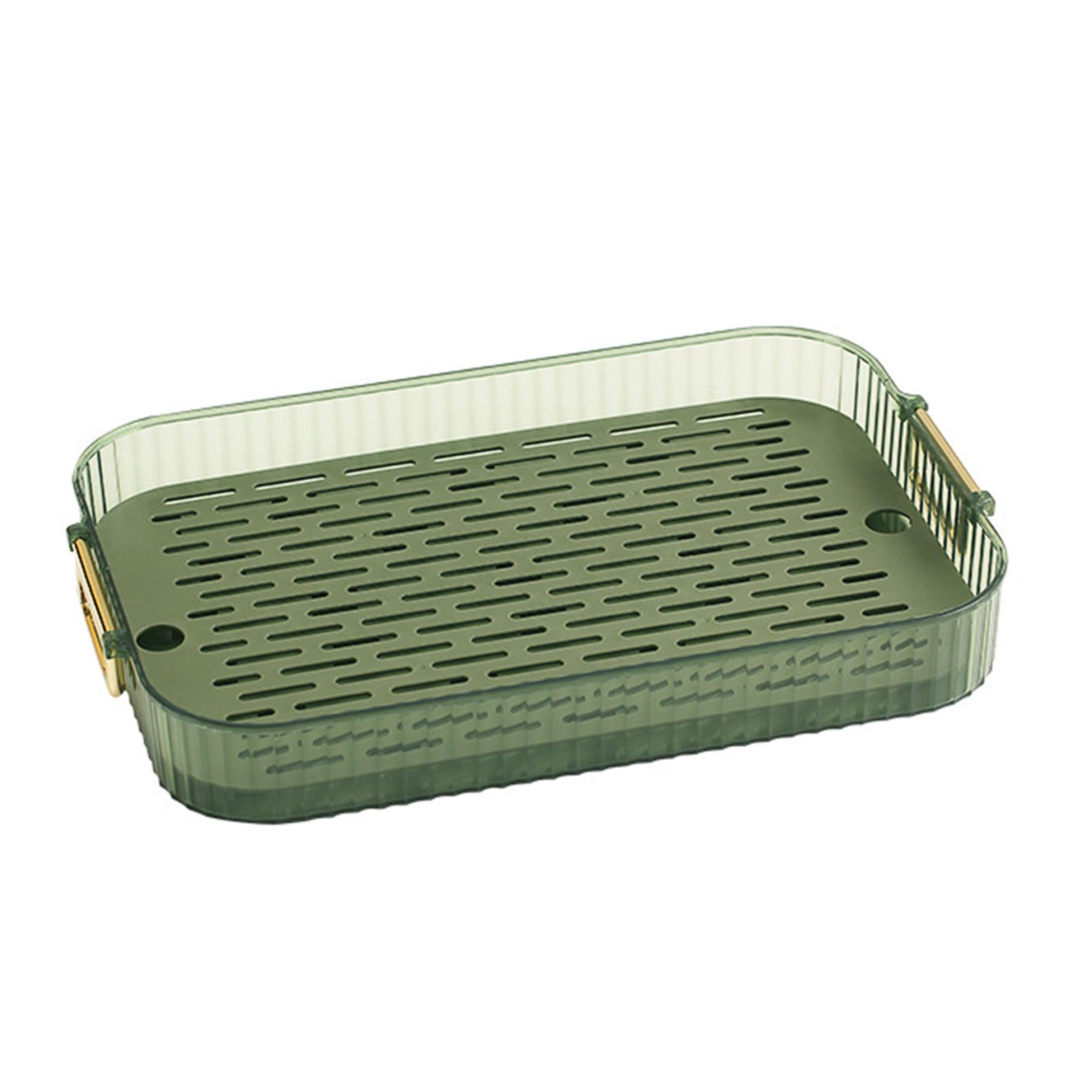 Dish Drain Tray Multipurpose Innovative Light Luxury Double Layers Efficient view 4