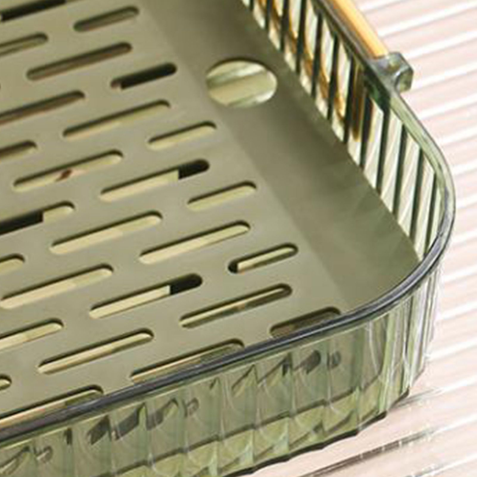Dish Drain Tray Multipurpose Innovative Light Luxury Double Layers Efficient view 8