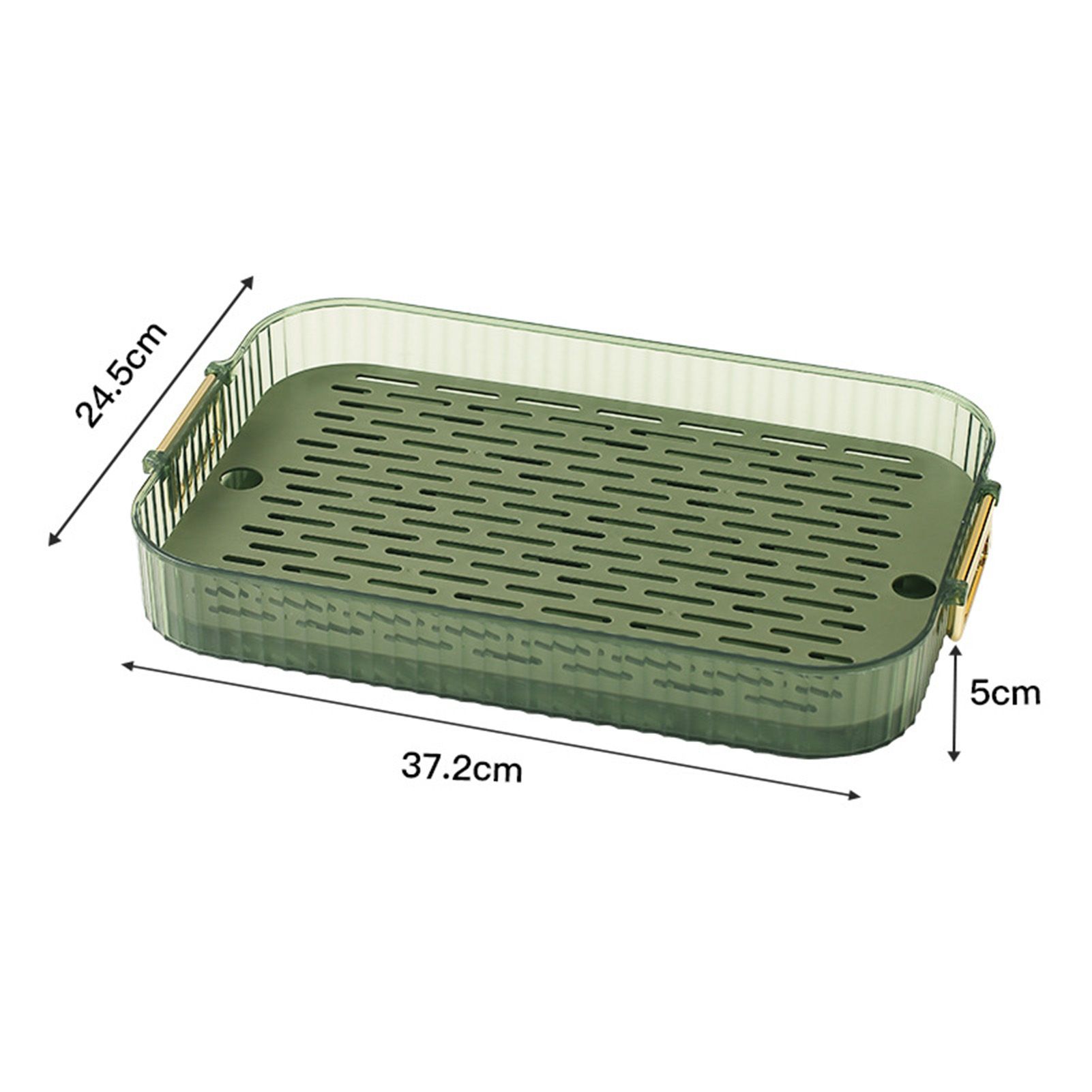 Dish Drain Tray Multipurpose Innovative Light Luxury Double Layers Efficient view 9