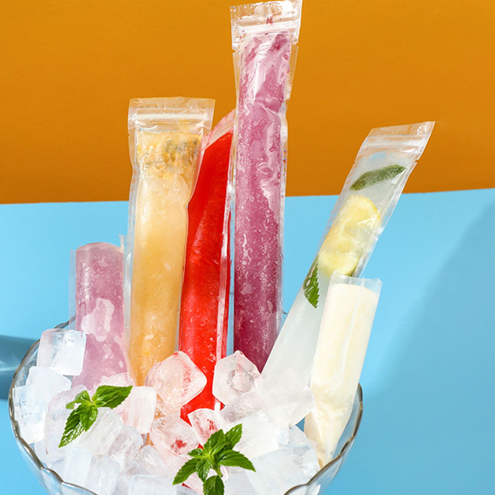 50pcs Ice Pop Mold Bag Disposable Mold DIY Yogurt Sticks Homemade Healthy view 10
