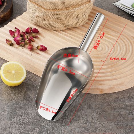Stainless Steel Ice Scoop Multipurpose Thickened Rustproof Dishwasher Safe view 13