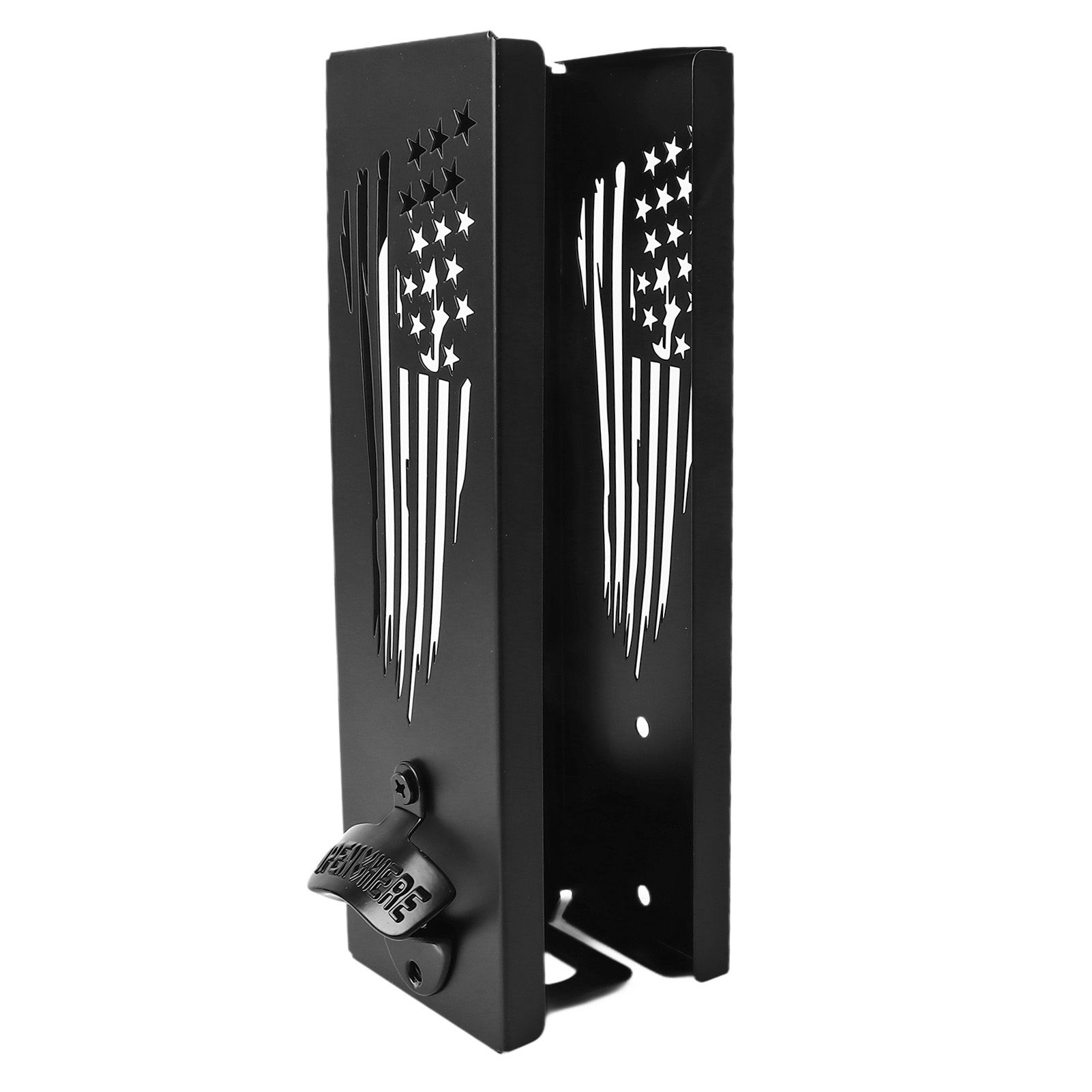 Can Cooler Holder with Bottle Opener Wall Mounted Can Cooler Holders 2 in 1 view 2