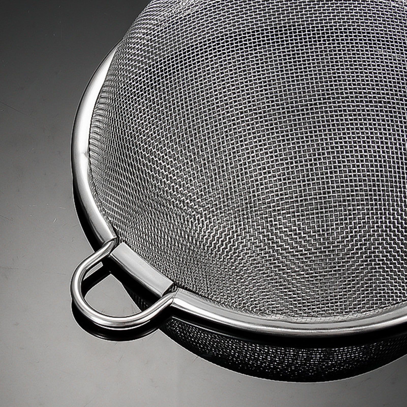 Fine Mesh Skimmer Spoon Stainless Steel Fine Mesh Food Strainer Kitchen Frying view 7