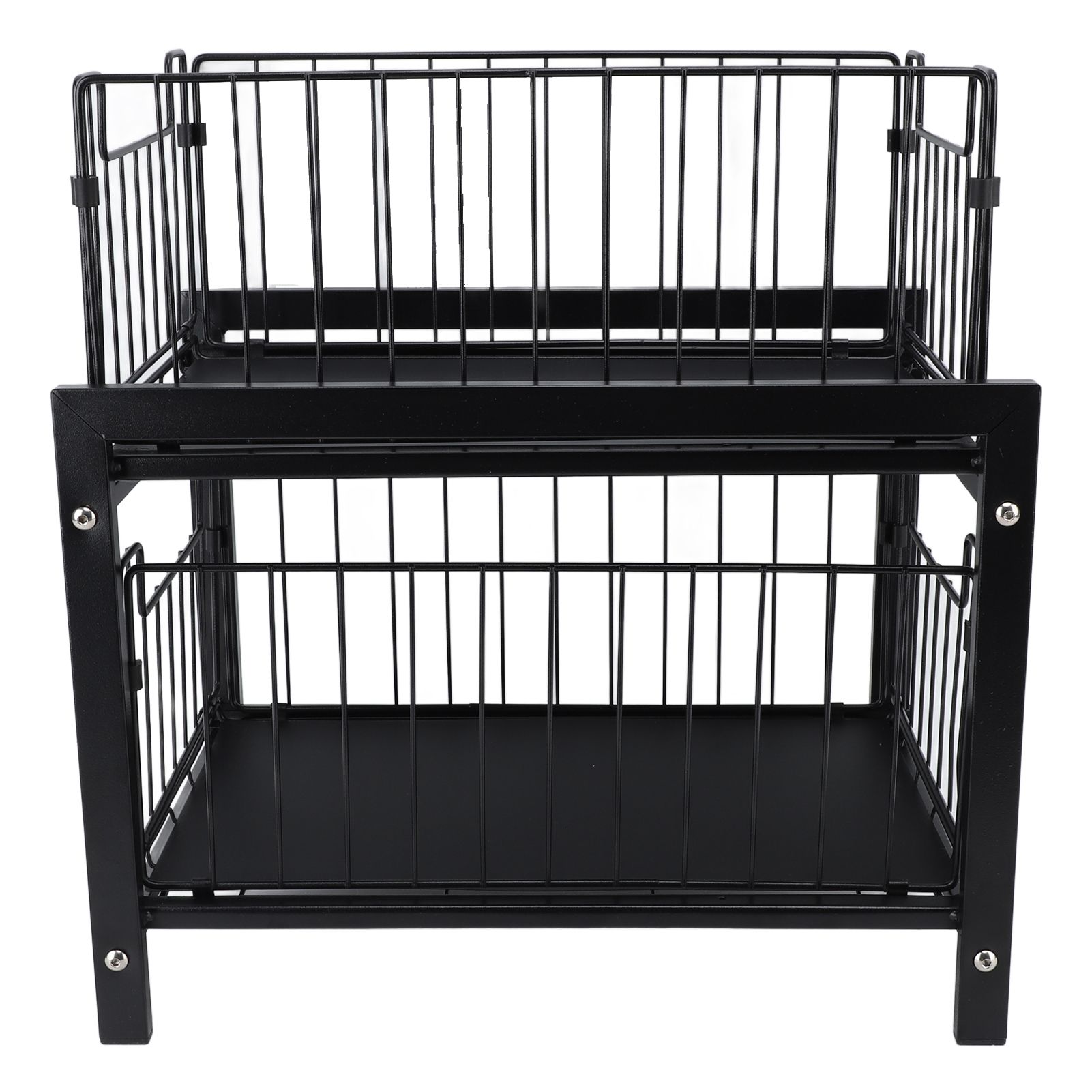 Under Sink Organizer Iron 2 Tier Pull Out Spice Rack Countertop Storage Shelf view 7