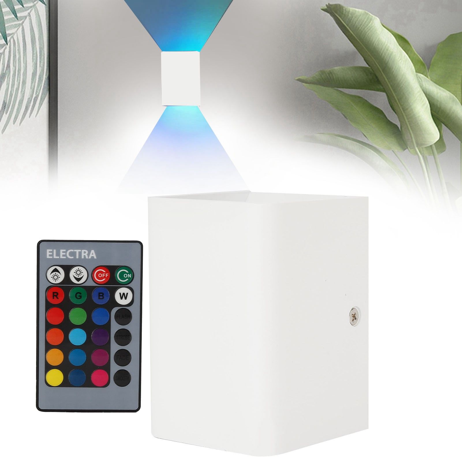 Wall Lamp RGBW Remote Control 5W Aluminum LED Wall Light for Bedroom Hallway view 11