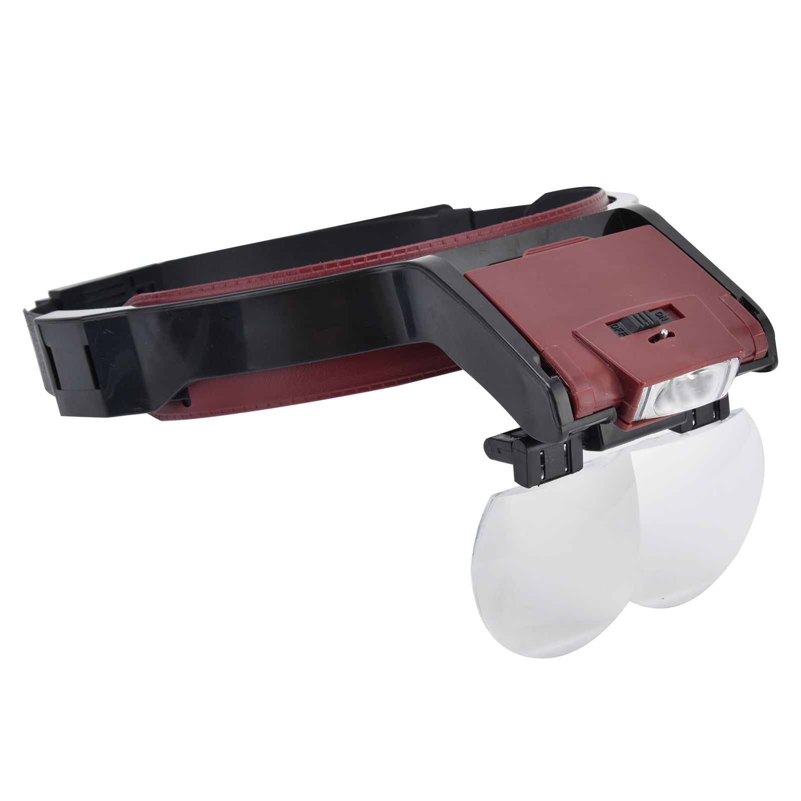 LED Head-mounted Jewelry Magnifying Glass Four Groups of Lenses Head-mounted view 3