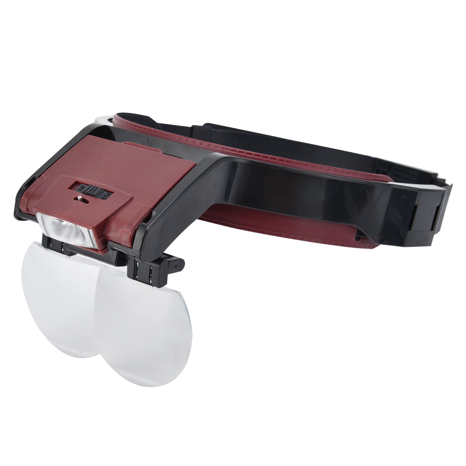 LED Head-mounted Jewelry Magnifying Glass Four Groups of Lenses Head-mounted view 7