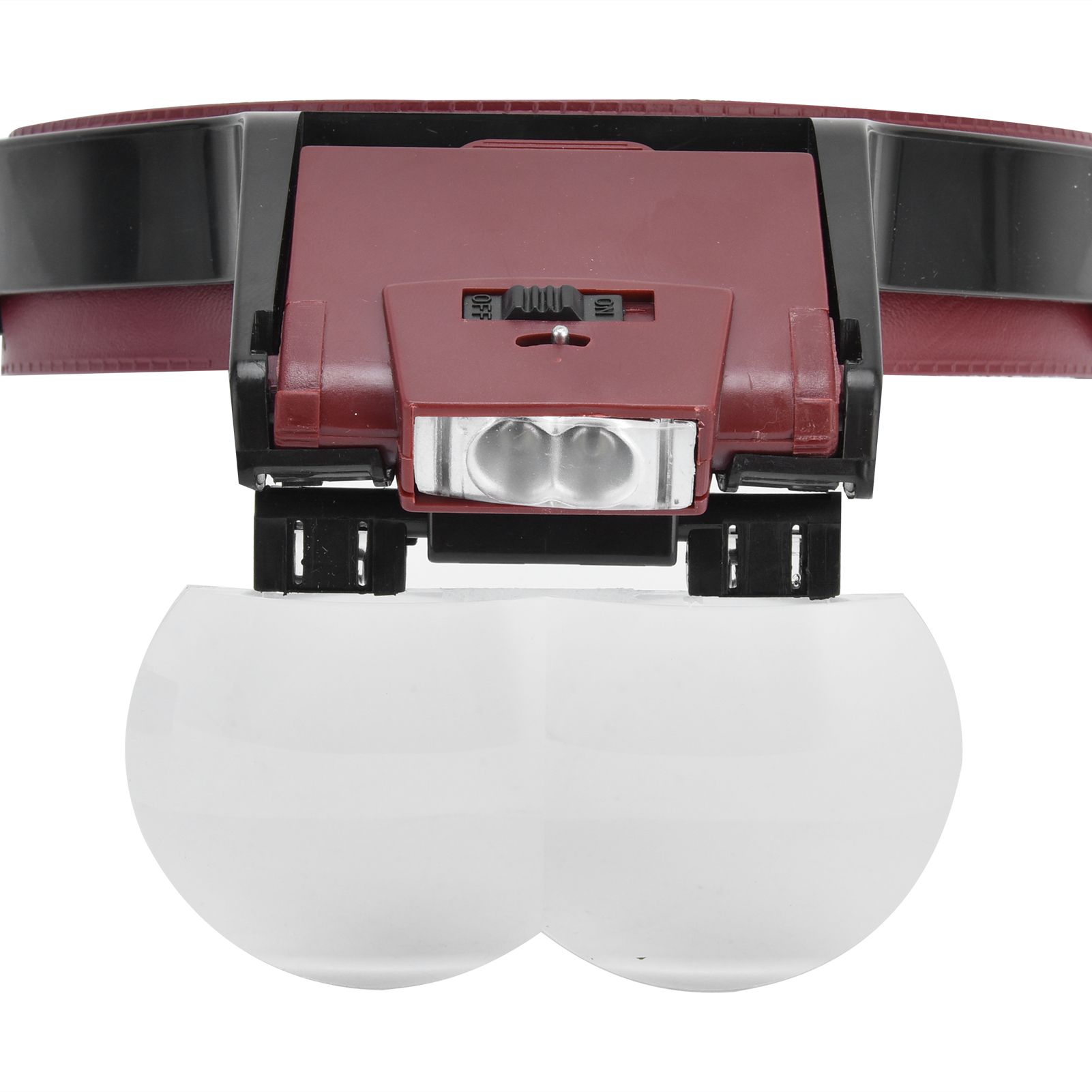 LED Head-mounted Jewelry Magnifying Glass Four Groups of Lenses Head-mounted view 14