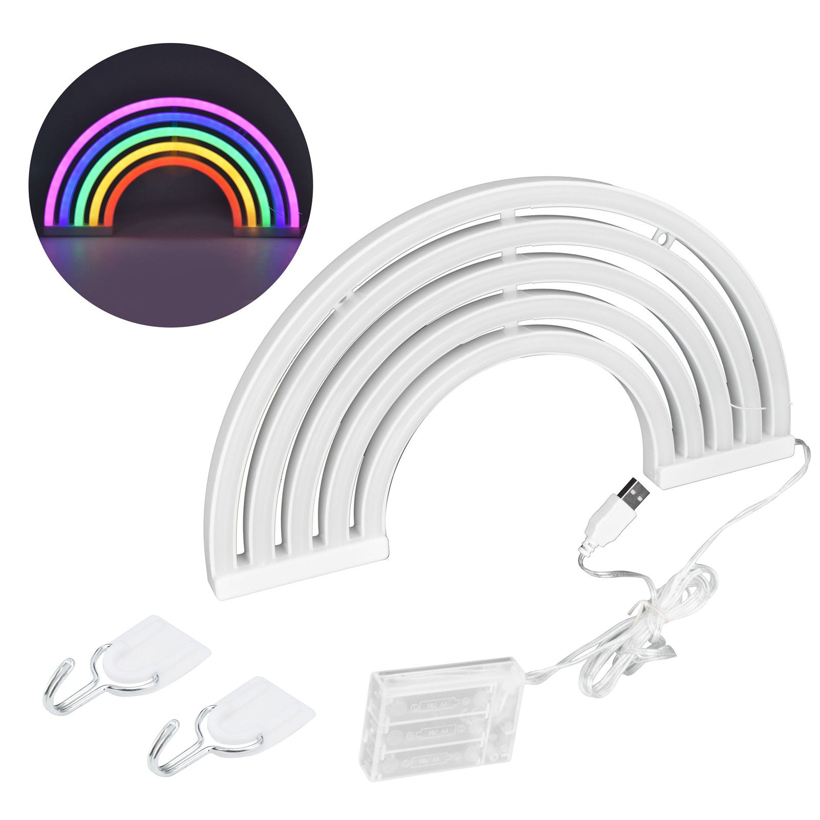 LED Neon Sign Lamp Colorful Wall Hanging Neon Night Light for Bedroom Kids