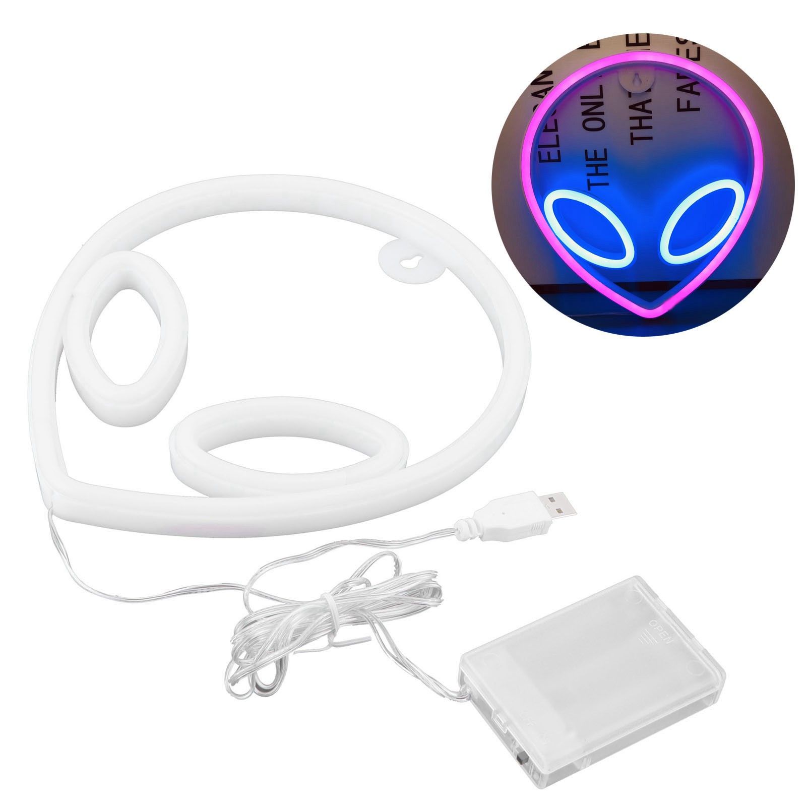Unique Alien Neon Light Battery/USB Operated Decorative LED Neon Sign Wall view 12