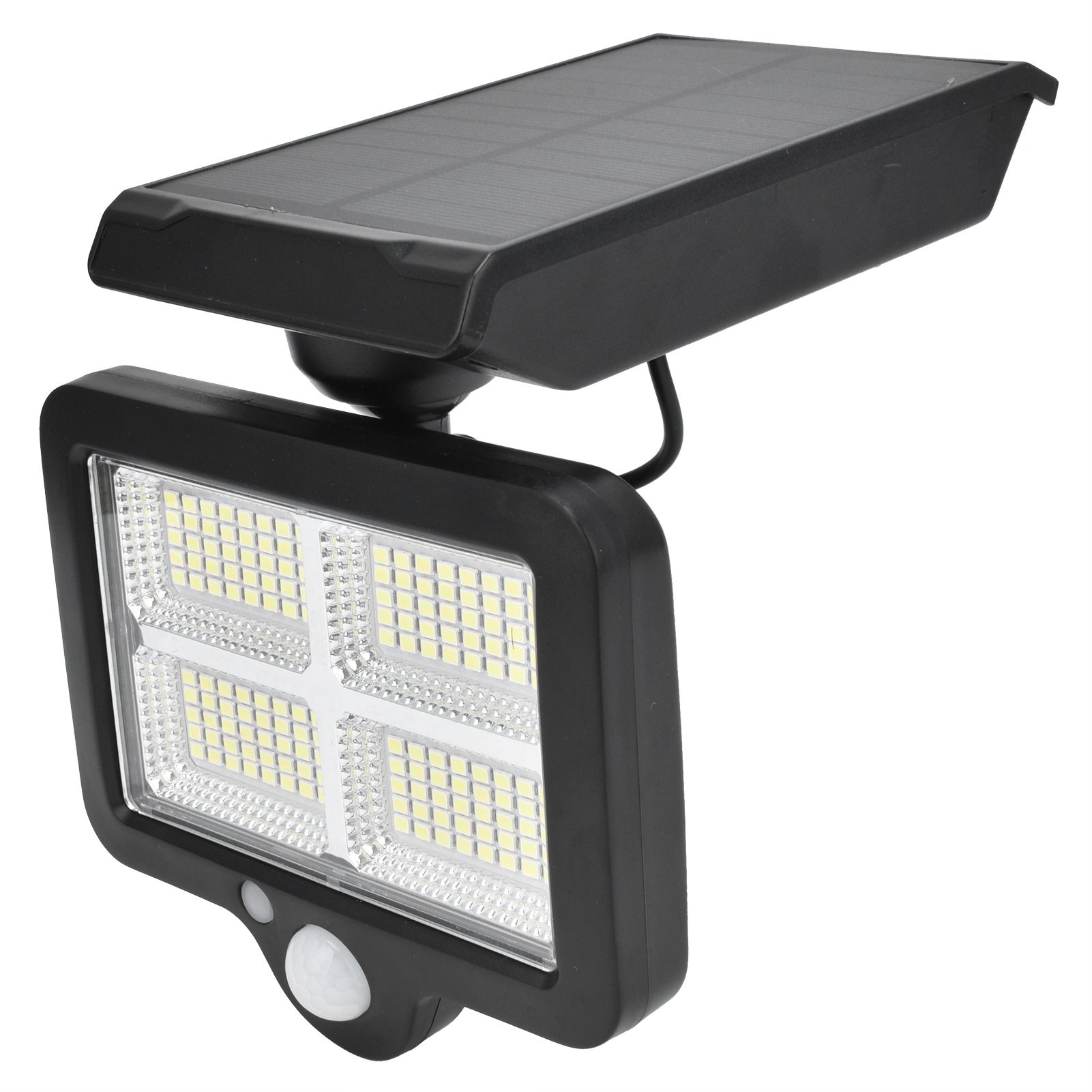 Solar Body Induction Wall Light IP65 Waterproof 160LED Remote Control Street view 7