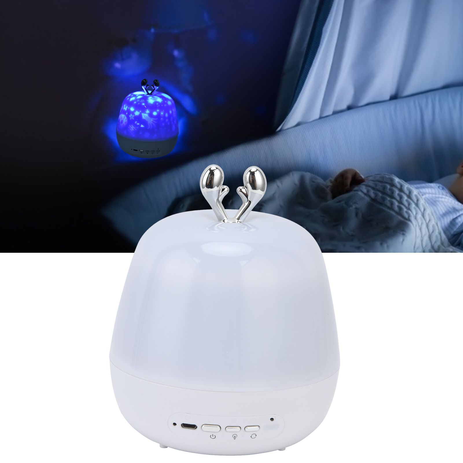 LED Light Projector Gift 3‑Color 360° Rotatable Star Light with Film for view 11