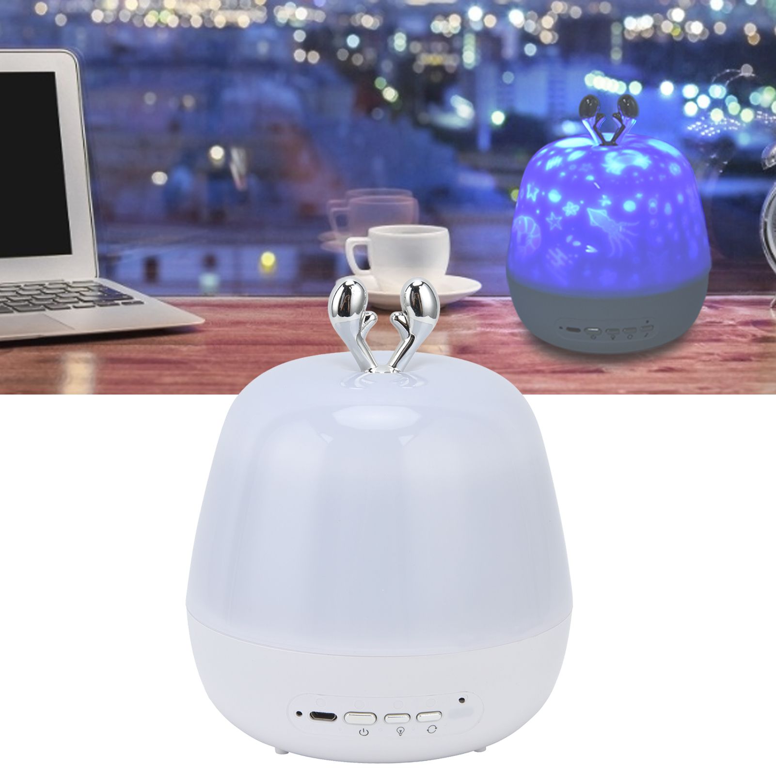 LED Light Projector Gift 3‑Color 360° Rotatable Star Light with Film for view 12