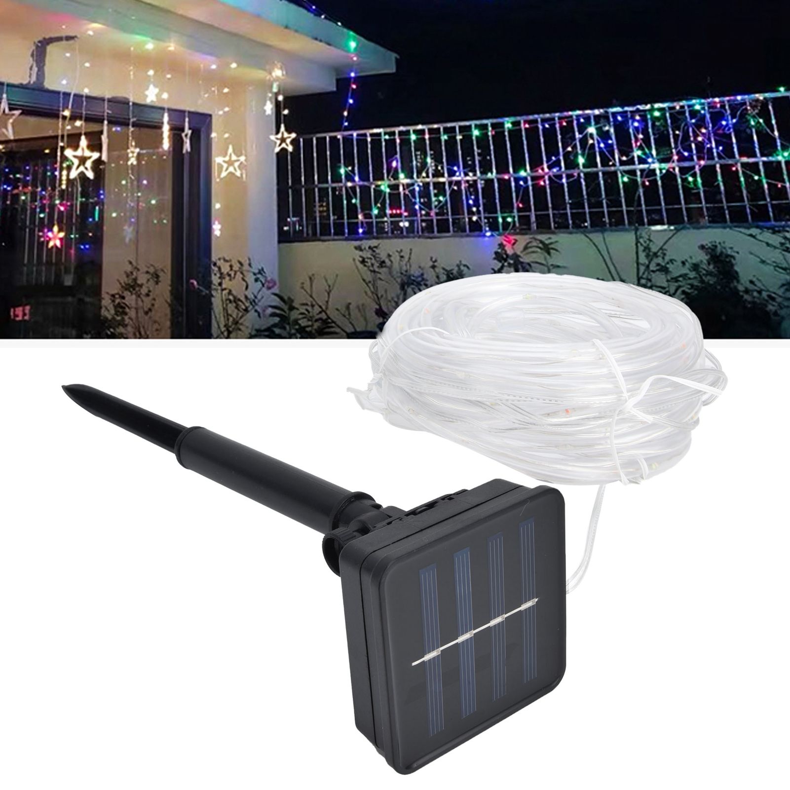 Solar String Light 8 Modes Environmental Protection Waterproof Outdoor view 11