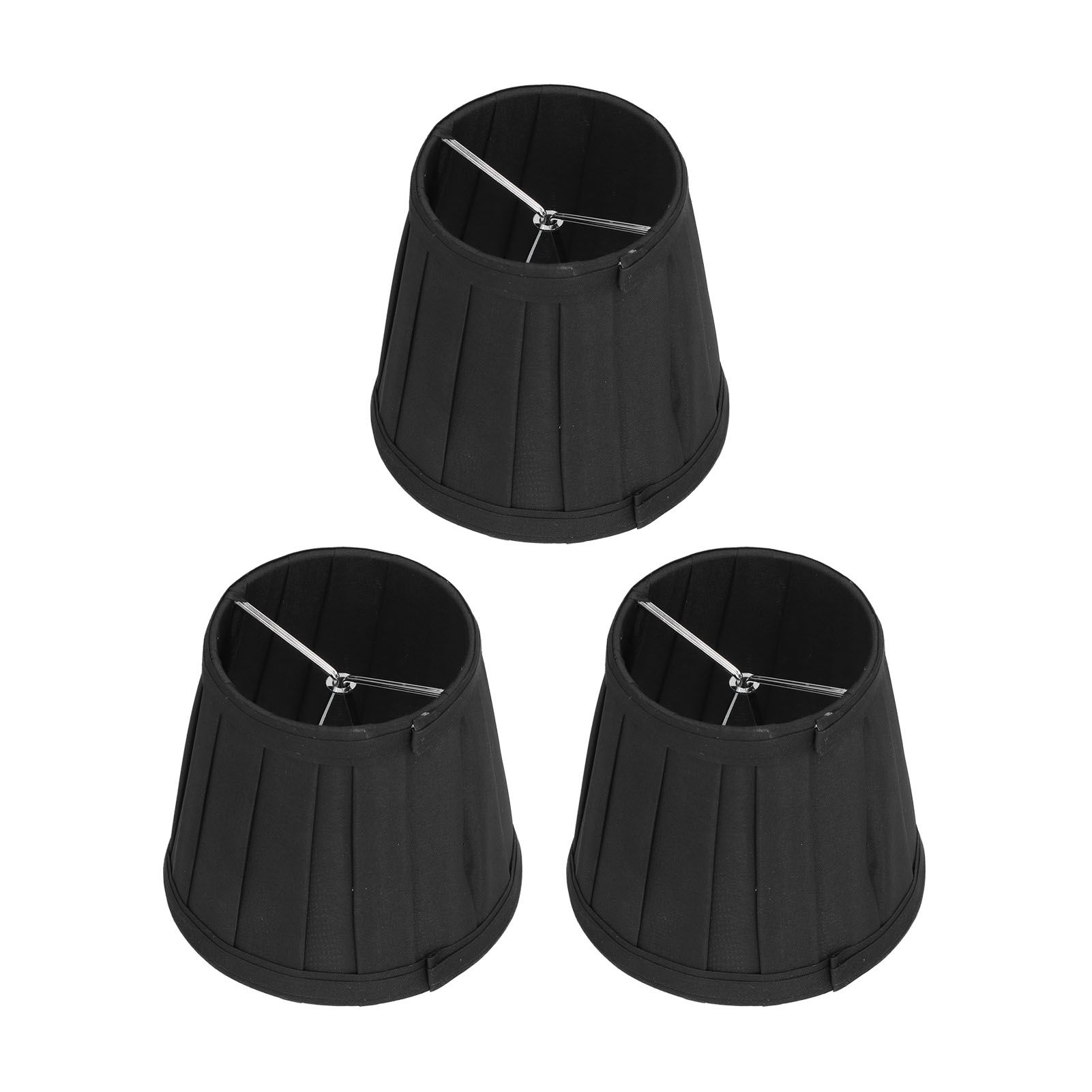 3PCS Cloth Lampshade E14 Clip On Fabric Lamp Cover for Chandelier Wall Lamp