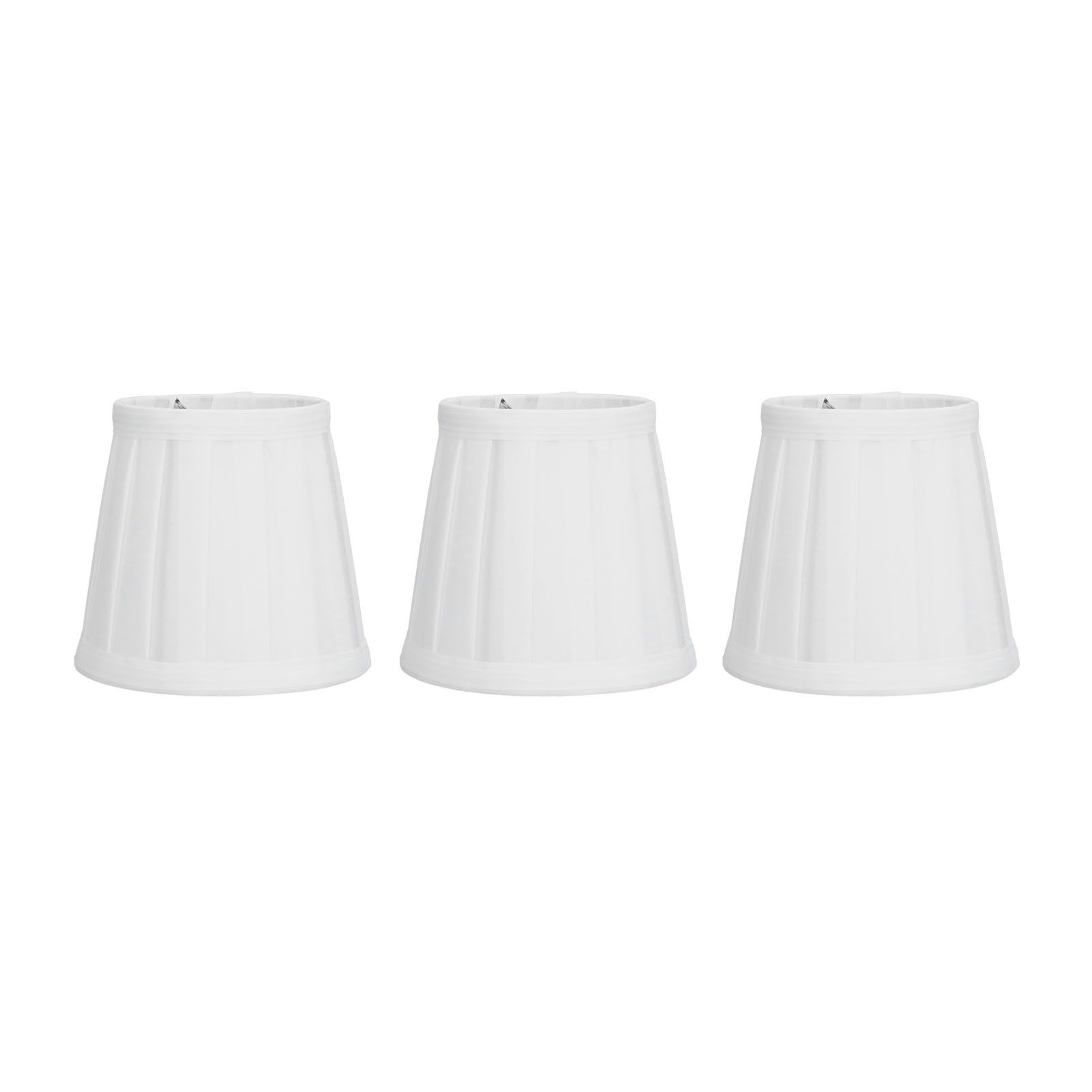 3PCS Cloth Lampshade E14 Clip On Fabric Lamp Cover for Chandelier Wall Lamp view 6