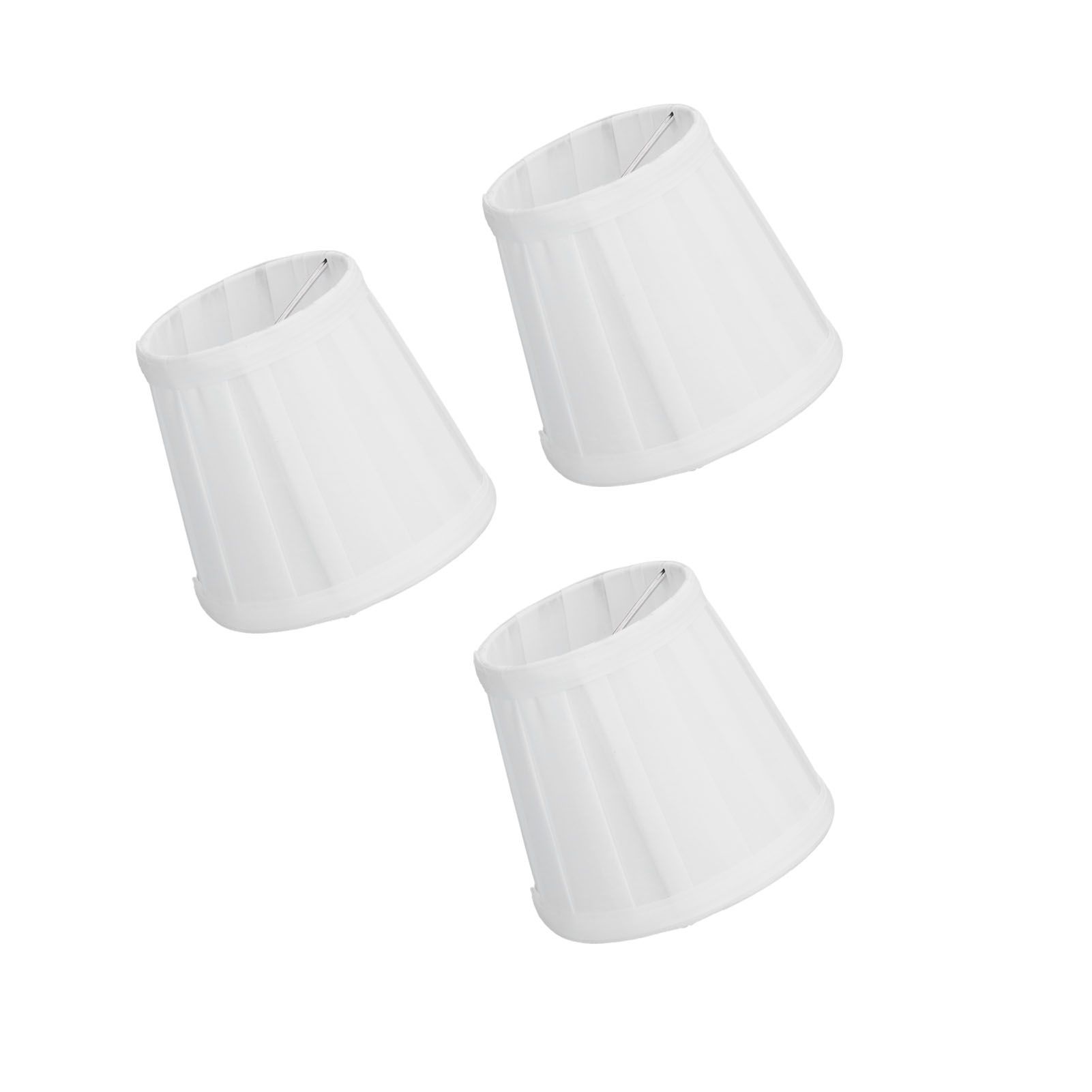 3PCS Cloth Lampshade E14 Clip On Fabric Lamp Cover for Chandelier Wall Lamp view 8